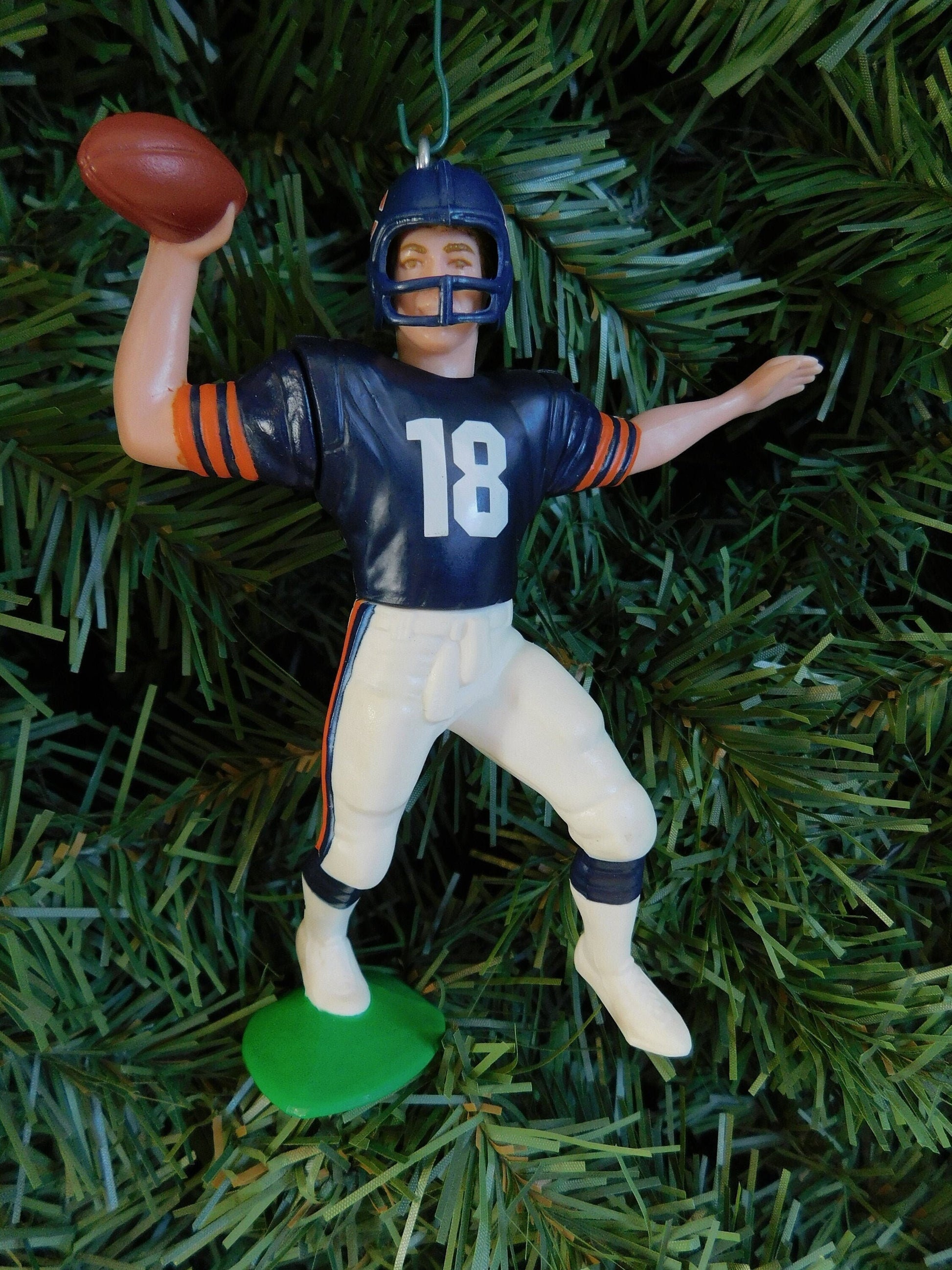 CHICAGO BEARS Christmas ornament Mike Tomczak/Rashaan Salaam/Neal Anderson/Chris Zorich xmas tree nfl football unique gift idea