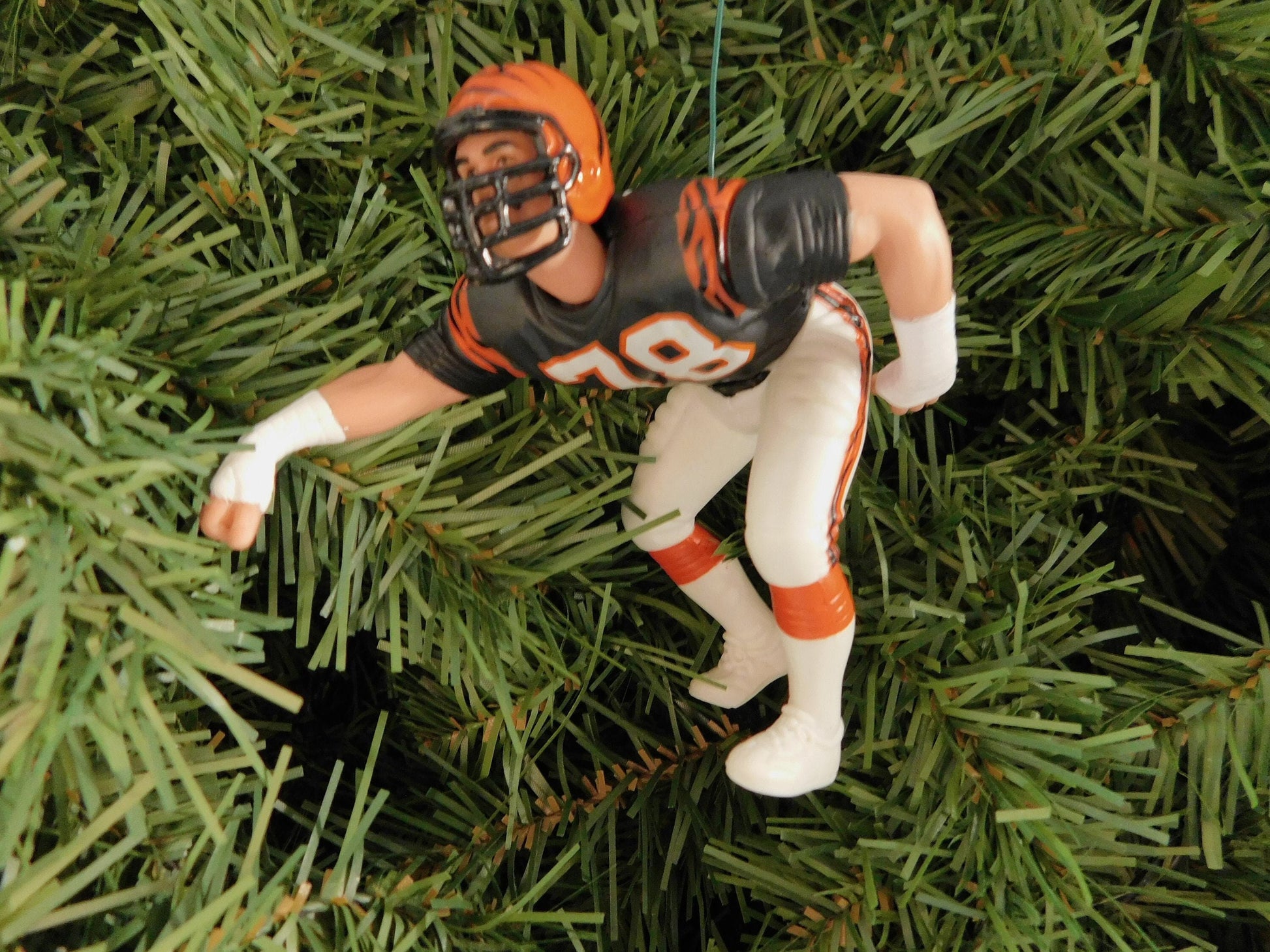 CINCINNATI BENGALS Ornament Christmas tree decoration Anthony Munoz Carl Pickens Domata Peko Peter Warrick Pat McInally unique xmas gift