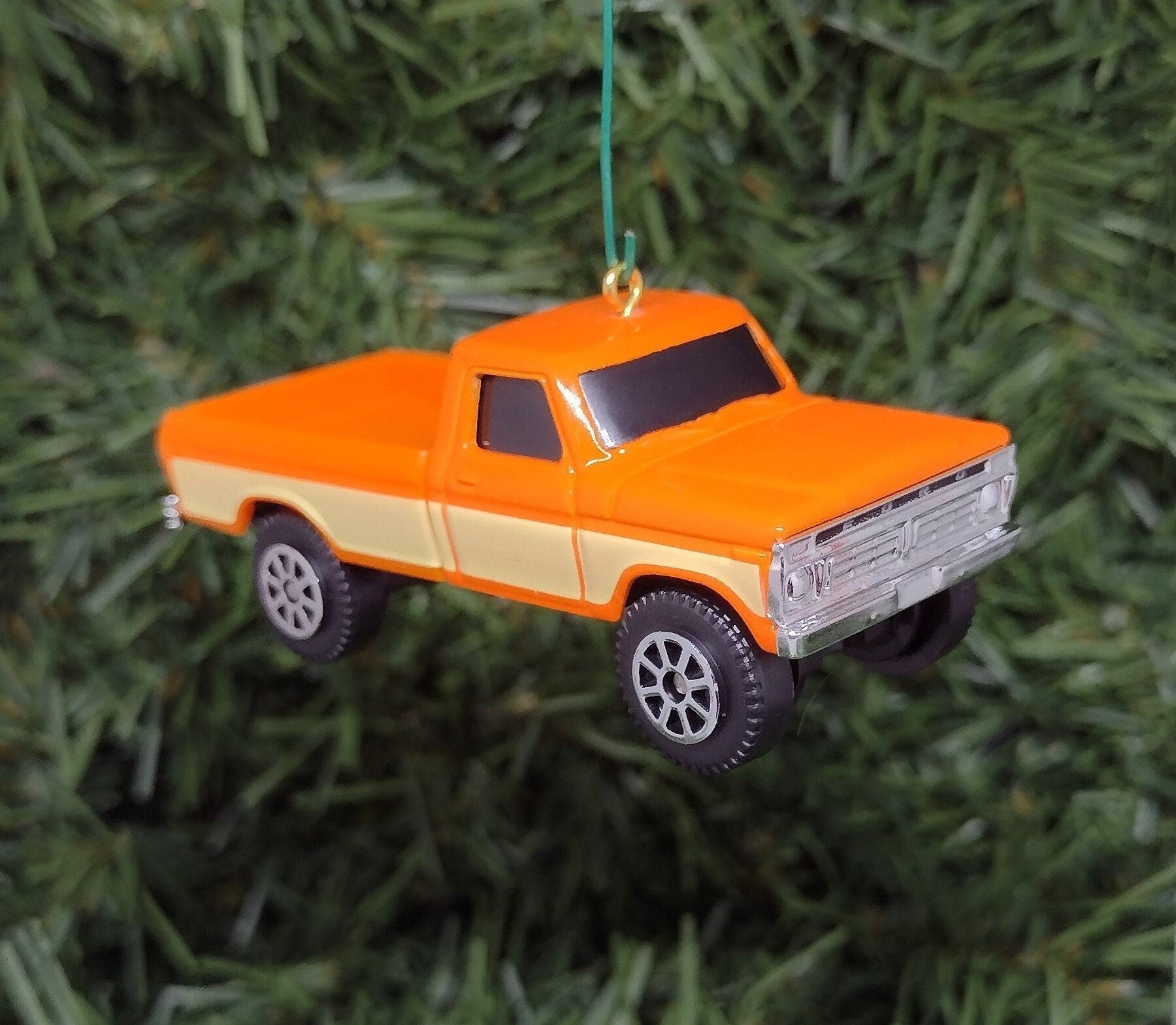 Ford F150 Ornament 1977 F-150 Pickup Truck Christmas tree decoration fun automotive gift for car enthusiast or man cave tree 2.5 inch