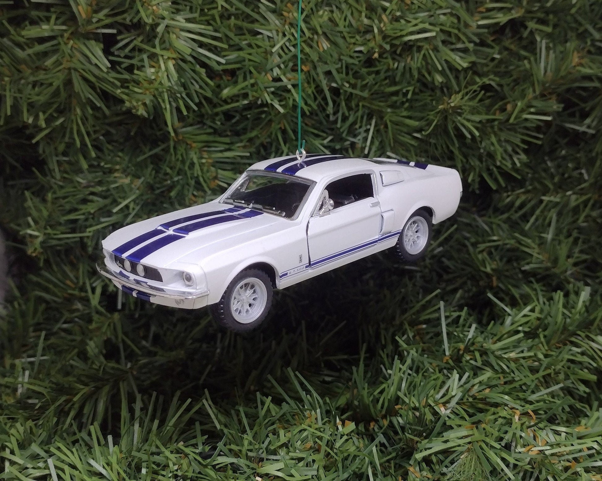 Ford Mustang Ornament Christmas Gift Idea 1967 Shelby GT 500 Fun Automotive Xmas tree Decoration 5 inches long