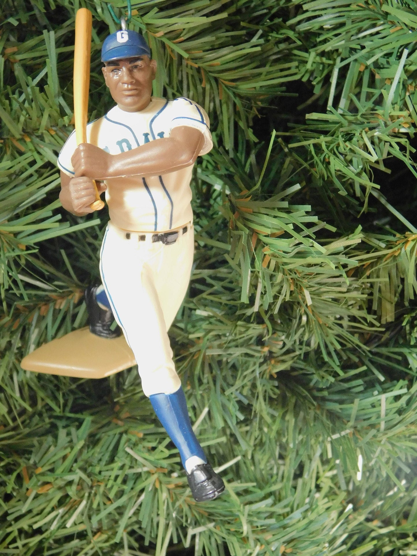 HOMESTEAD GRAYS Christmas tree ornament Buck Leonard Josh Gibson baseball xmas MLB figure unique gift idea Washington Grays