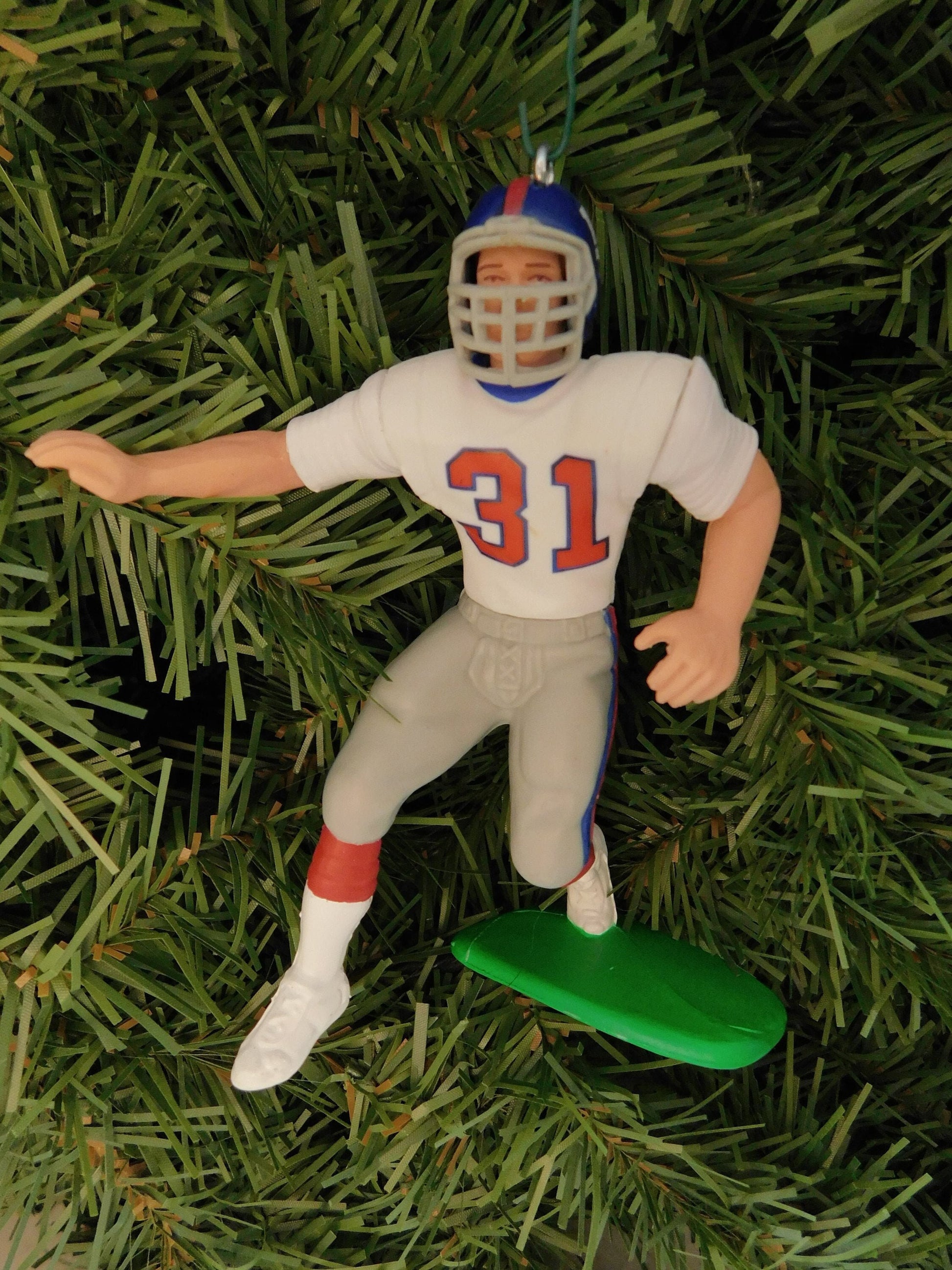 Jason Sehorn NEW YORK GIANTS ornament Christmas tree decoration nfl football figure unique Xmas gift idea