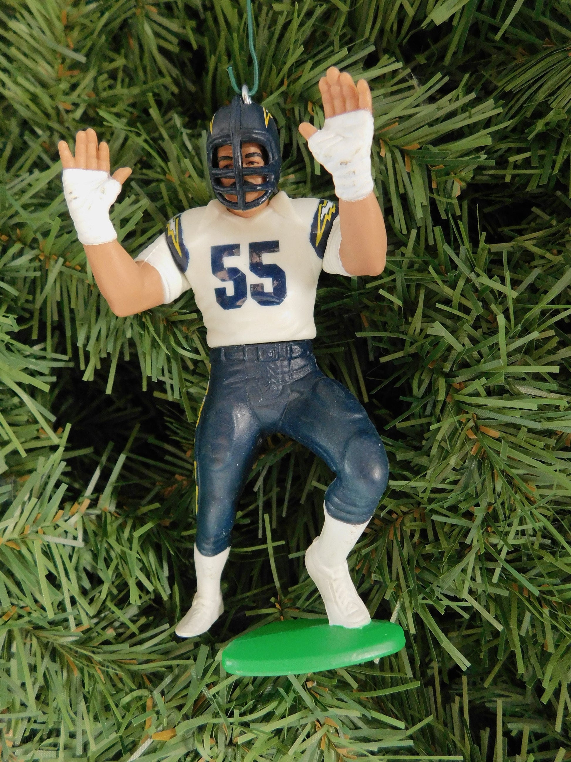 LOS ANGELES CHARGERS ornaments Christmas tree decoration Junior Seau/Stan Humphries/Ronnie Harmon unique Xmas gift idea San Diego