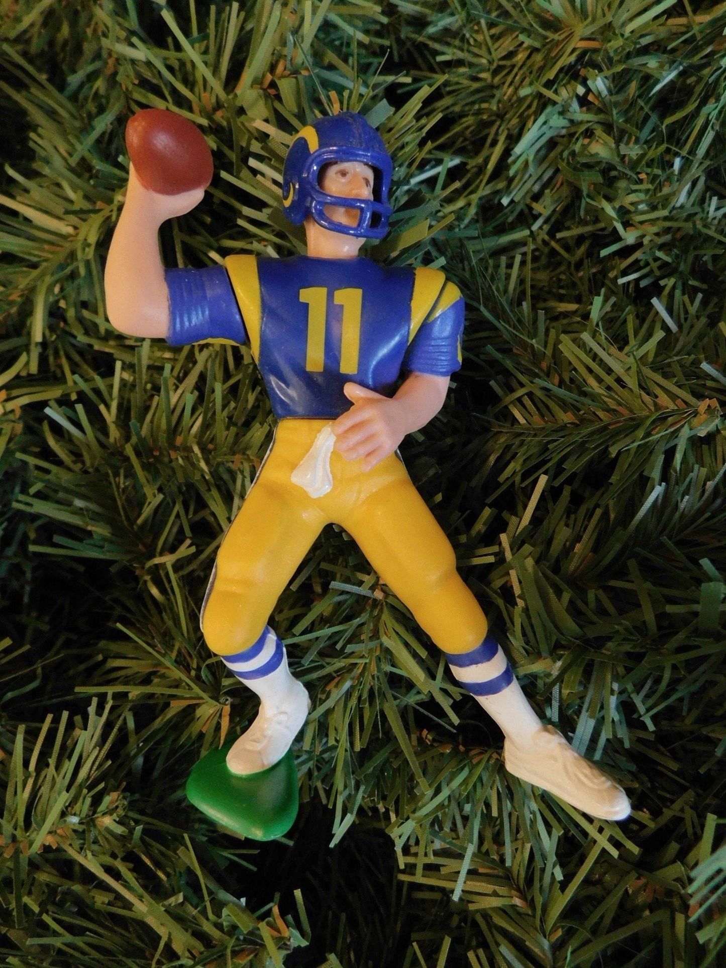 LOS ANGELES RAMS Ornaments Jim Everett/Willie "Flipper" Anderson Christmas tree decoration nfl football unique Xmas gift idea