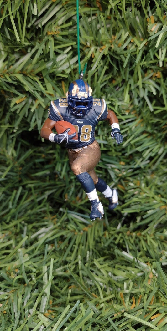 SAINT LOUIS RAMS Ornament Marshall Faulk Christmas tree decoration unique Xmas gift idea Los Angeles