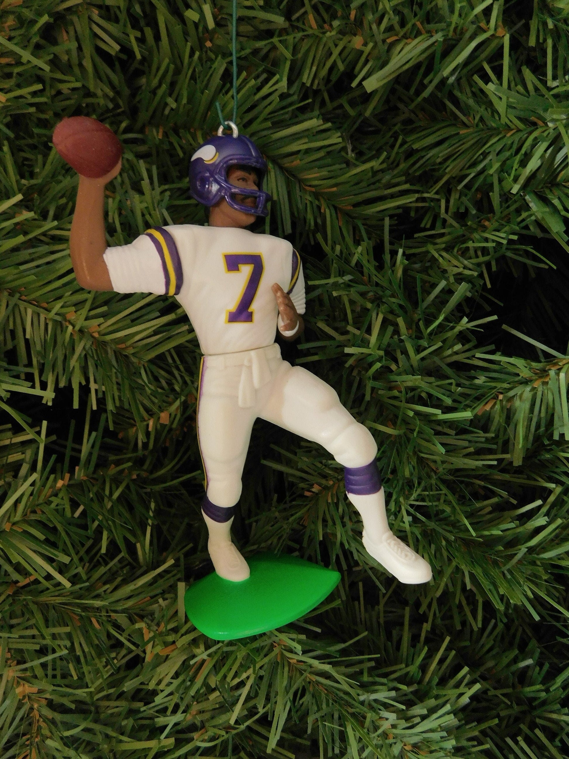 MINNESOTA VIKINGS ornaments Christmas tree decoration Randall Cunningham/Warren Moon/Brad Johnson/Herschel Walker unique Xmas gift idea