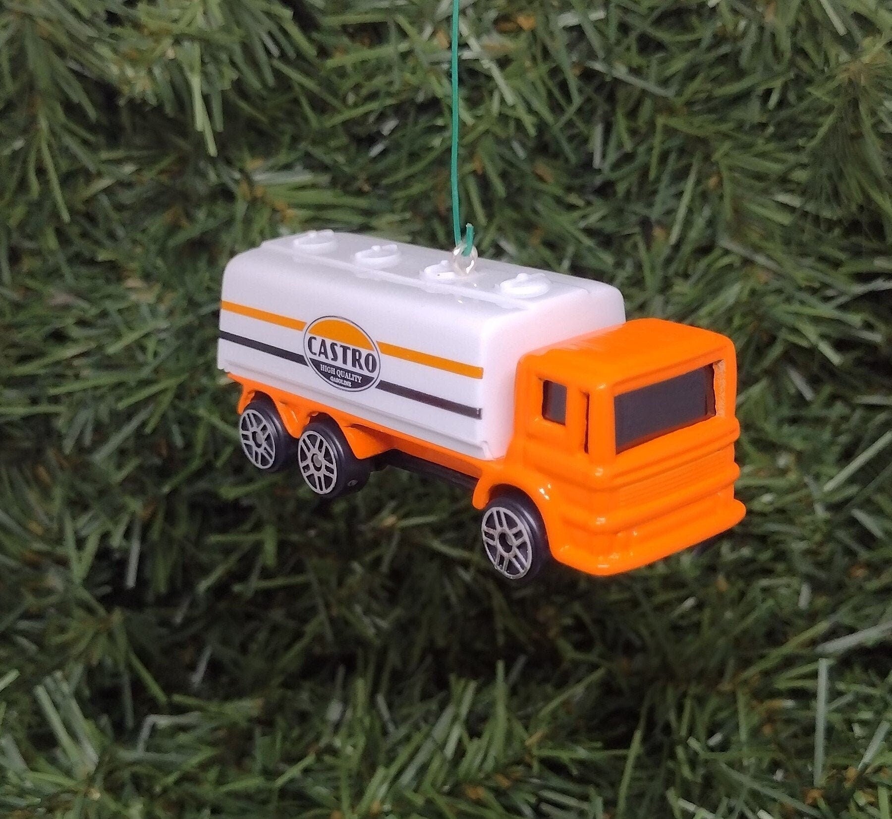 Tanker Truck Ornament Christmas tree decoration fun automotive gift for car enthusiast or man cave tree First Responder