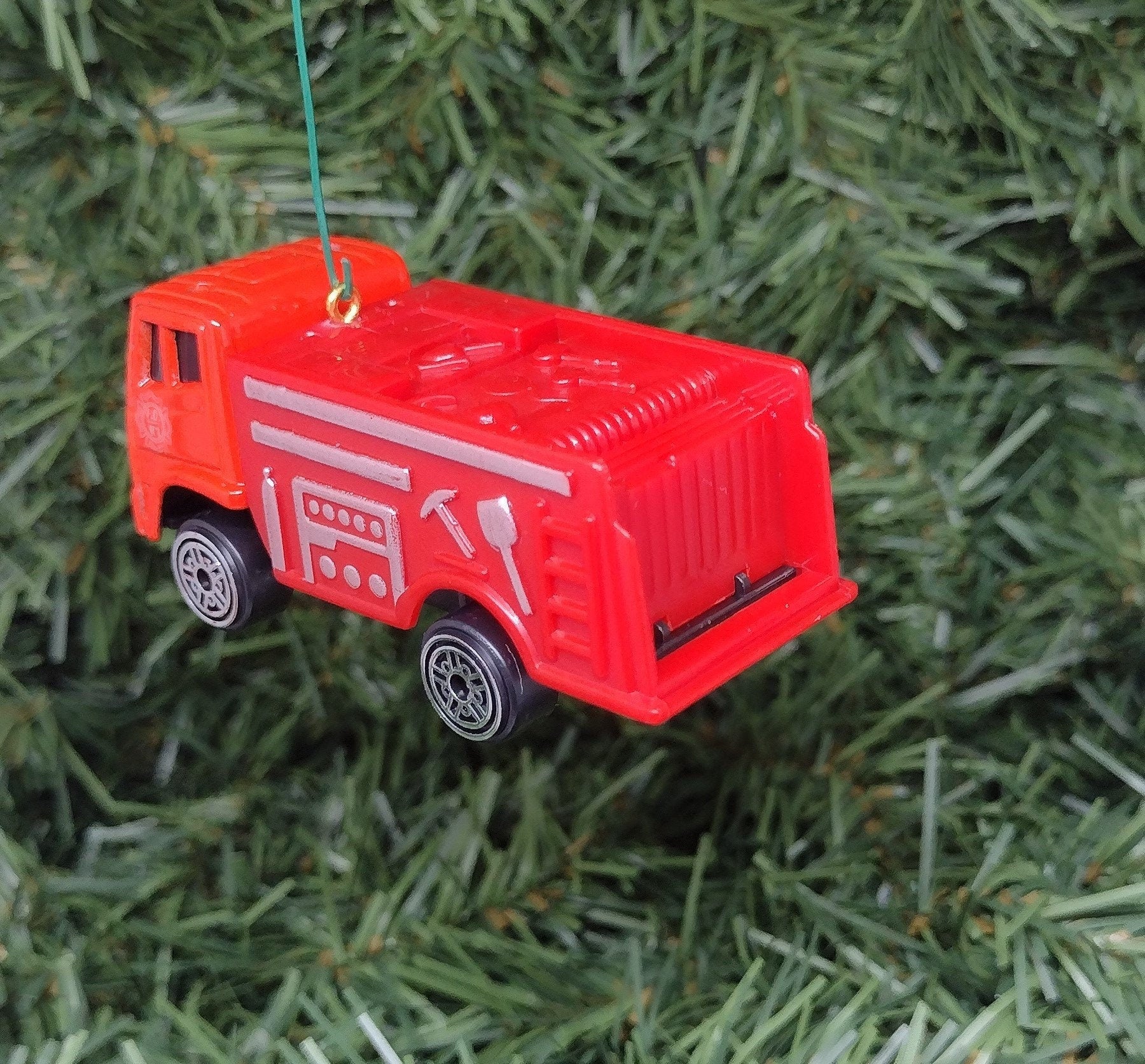 Fire-Rescue Truck Ornament Christmas tree decoration fun automotive gift for car enthusiast or man cave tree First Responder