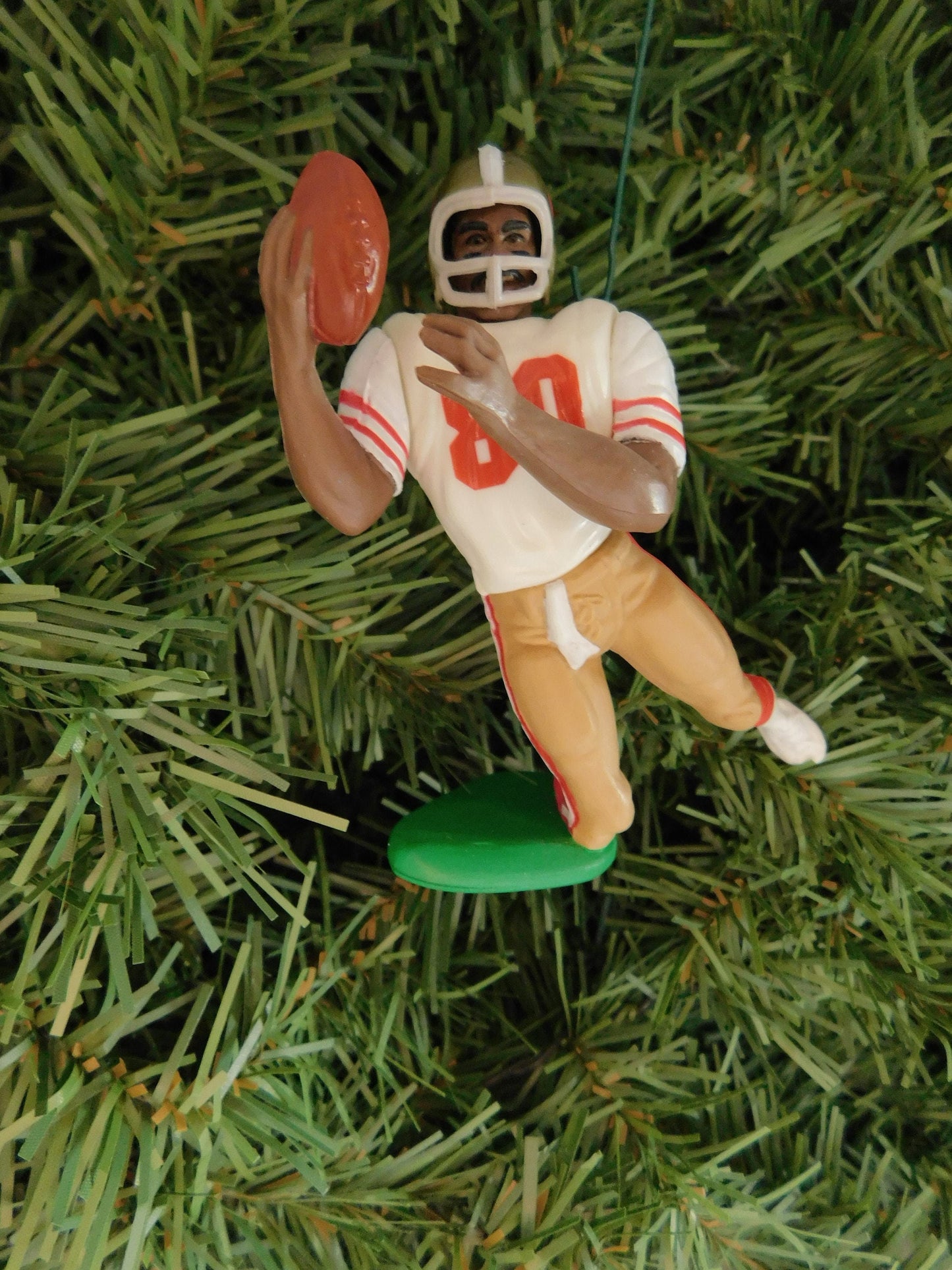 Jerry Rice SAN FRANCISCO 49ERS Christmas tree ornament xmas NFL football figure unique gift idea