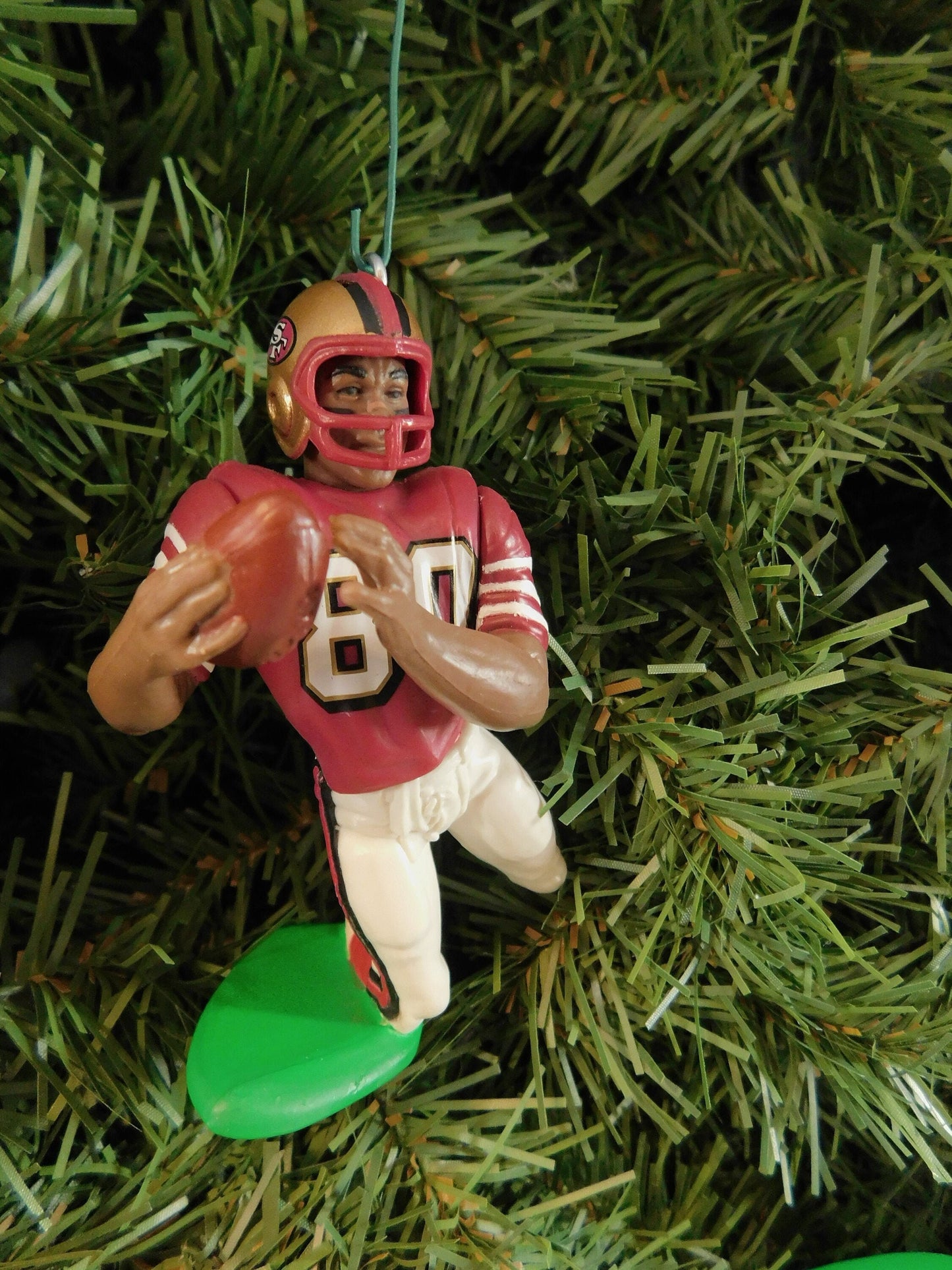 Jerry Rice SAN FRANCISCO 49ERS Christmas tree ornament xmas NFL football figure unique gift idea