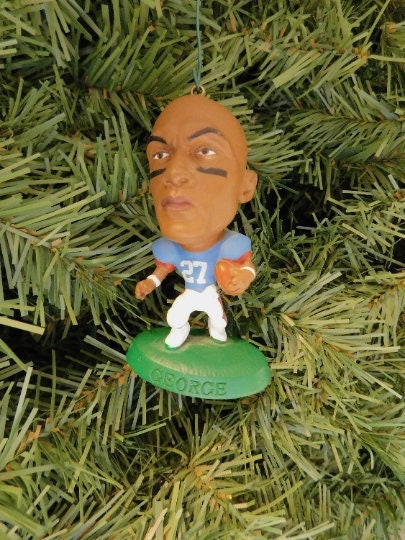 HOUSTON OILERS Christmas tree ornaments Earl Campbell/Eddie George/Lorenzo White xmas nfl football figure gift idea Campbell 5x pro bowler