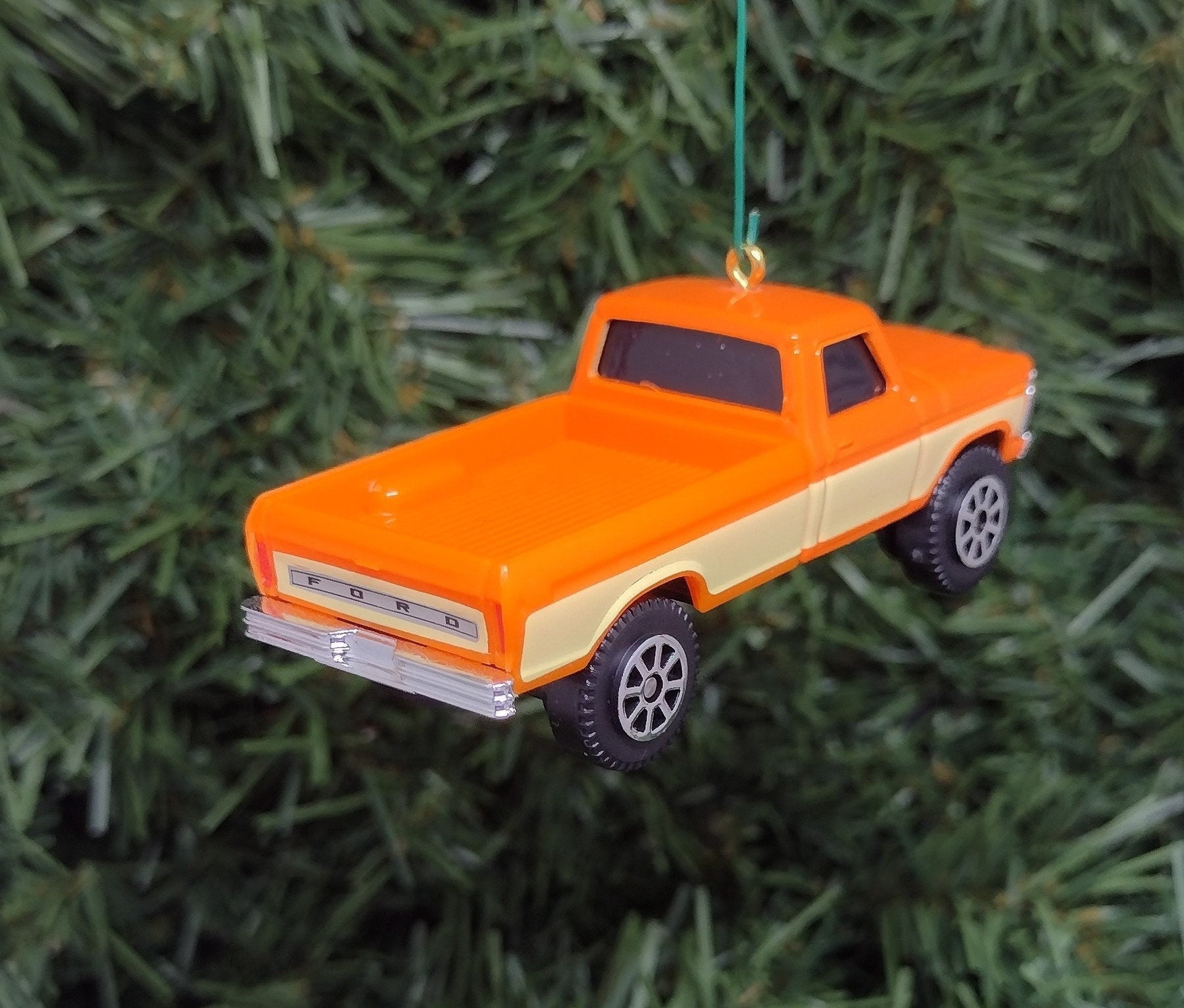 Ford F150 Ornament 1977 F-150 Pickup Truck Christmas tree decoration fun automotive gift for car enthusiast or man cave tree 3 inch