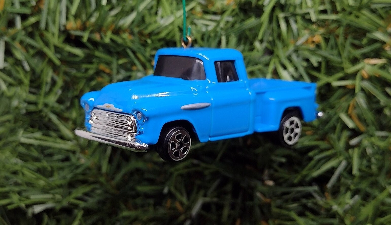 Chevy Truck Ornament 1957 Christmas Gift Idea fun automotive gift for car enthusiast or man cave tree Chevrolet Pickup