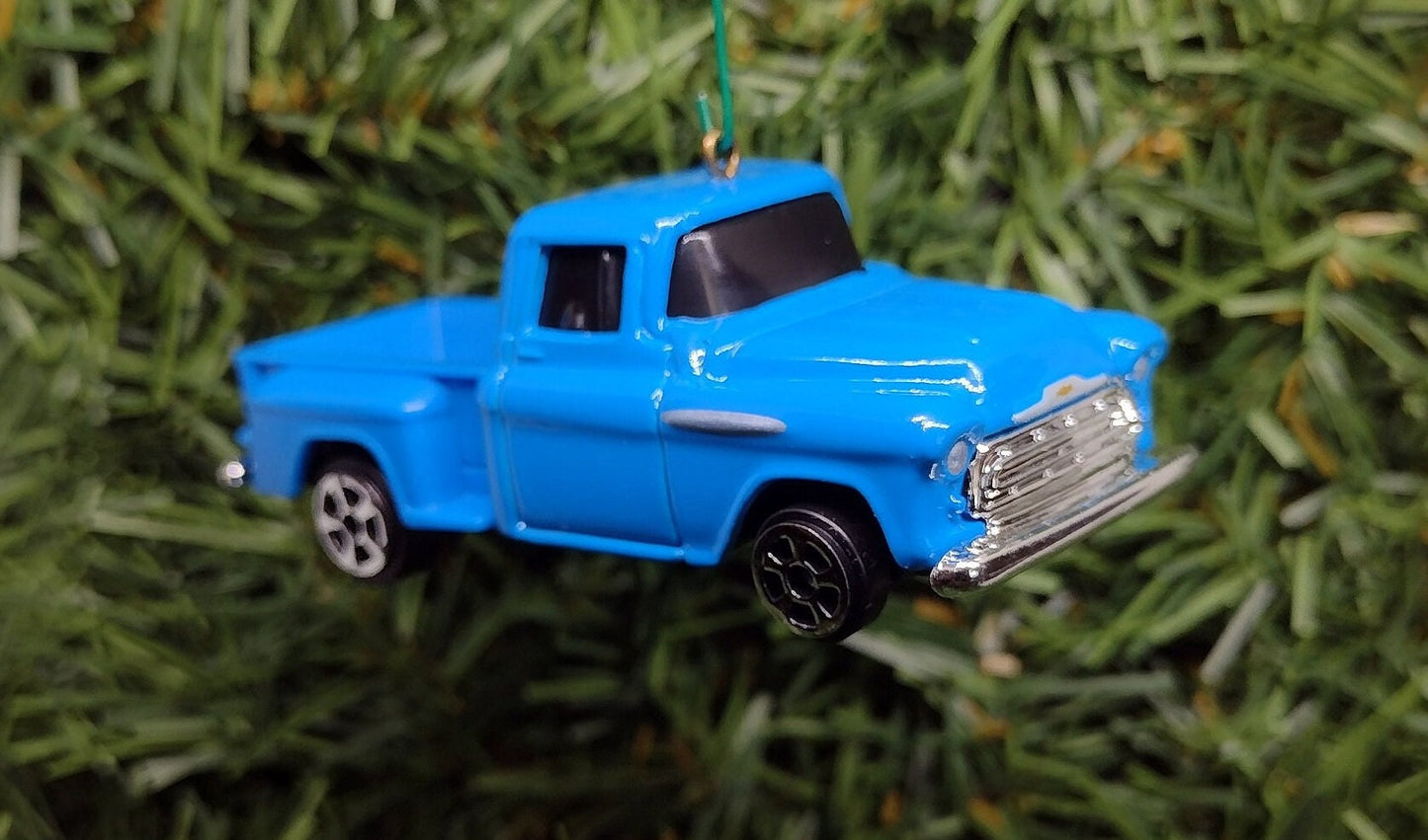 Chevy Truck Ornament 1957 Christmas Gift Idea fun automotive gift for car enthusiast or man cave tree Chevrolet Pickup