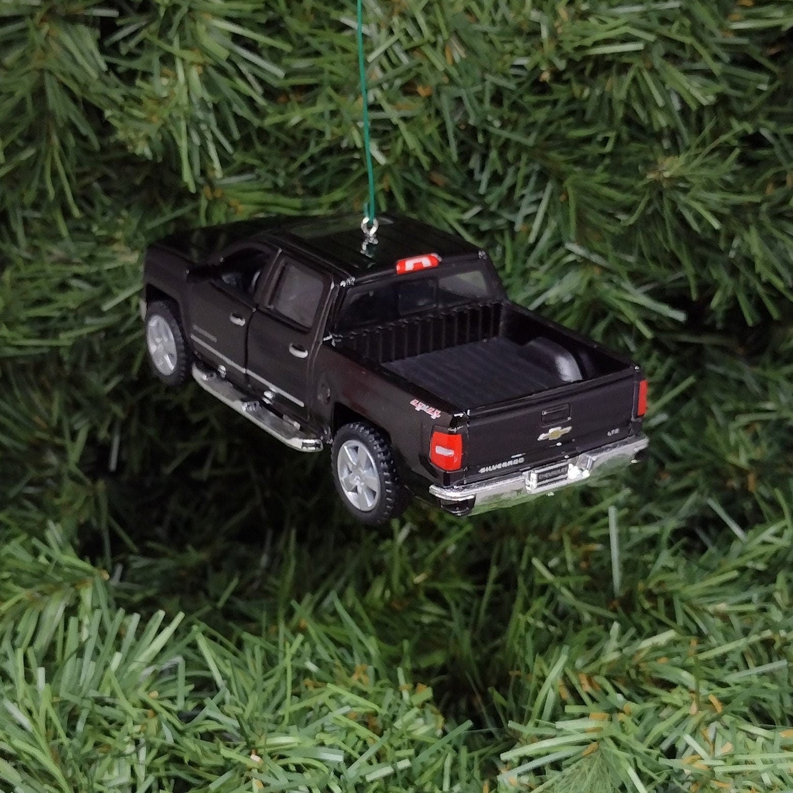 Chevy Silverado Ornament Christmas Tree Decoration Fun Automotive Xmas Gift Idea 5 inches long Chevrolet pickup truck