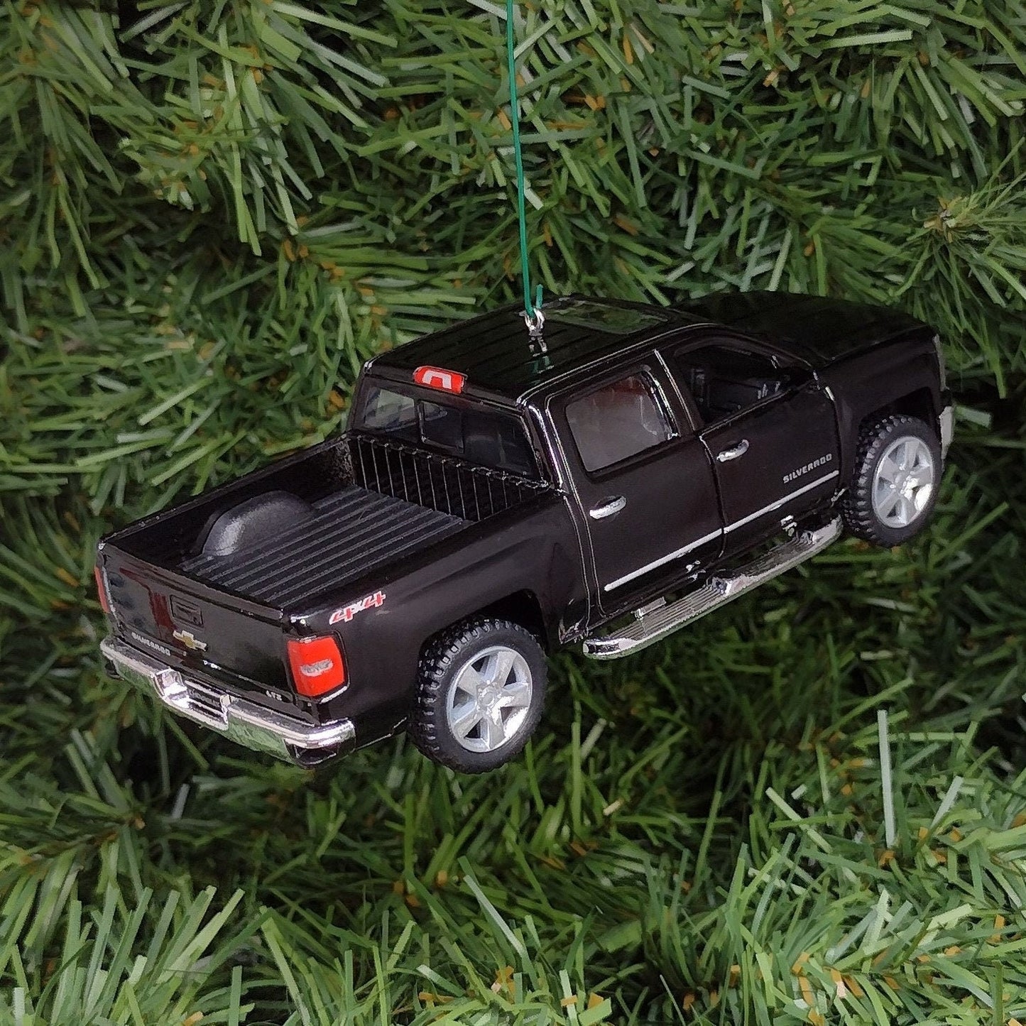 Chevy Silverado Ornament Christmas Tree Decoration Fun Automotive Xmas Gift Idea 5 inches long Chevrolet pickup truck