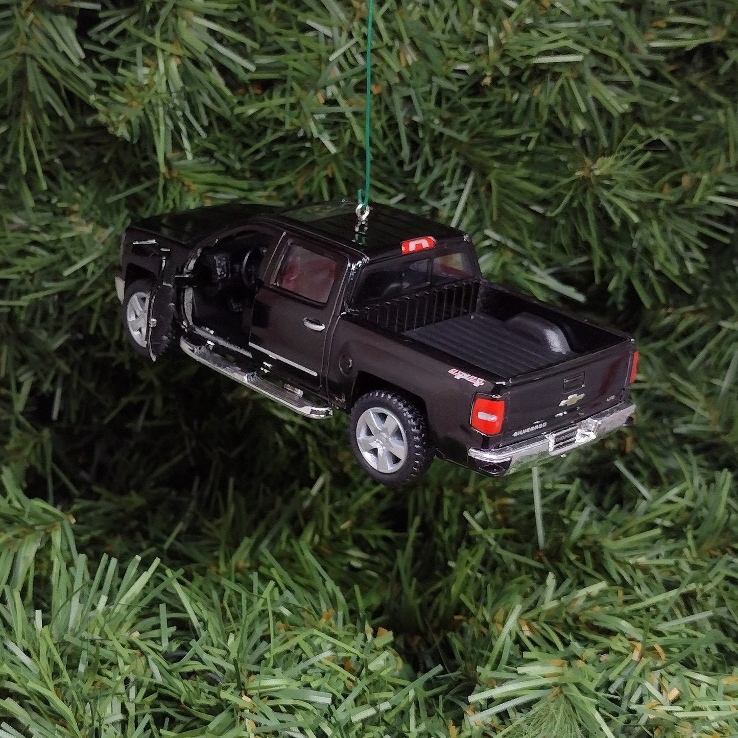 Chevy Silverado Ornament Christmas Tree Decoration Fun Automotive Xmas Gift Idea 5 inches long Chevrolet pickup truck