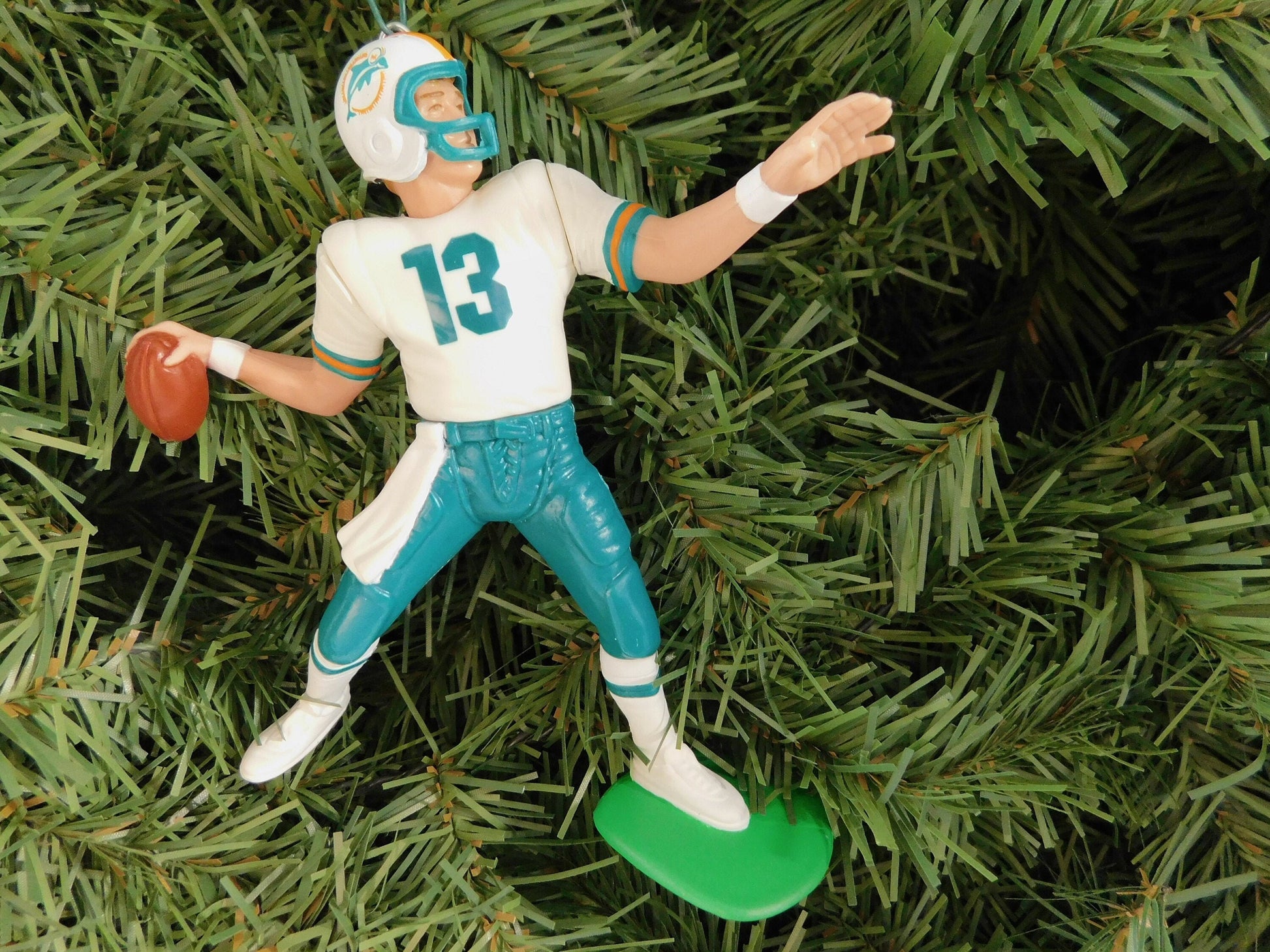 Dan Marino MIAMI DOLPHINS Christmas tree ornament xmas nfl football figure unique gift idea