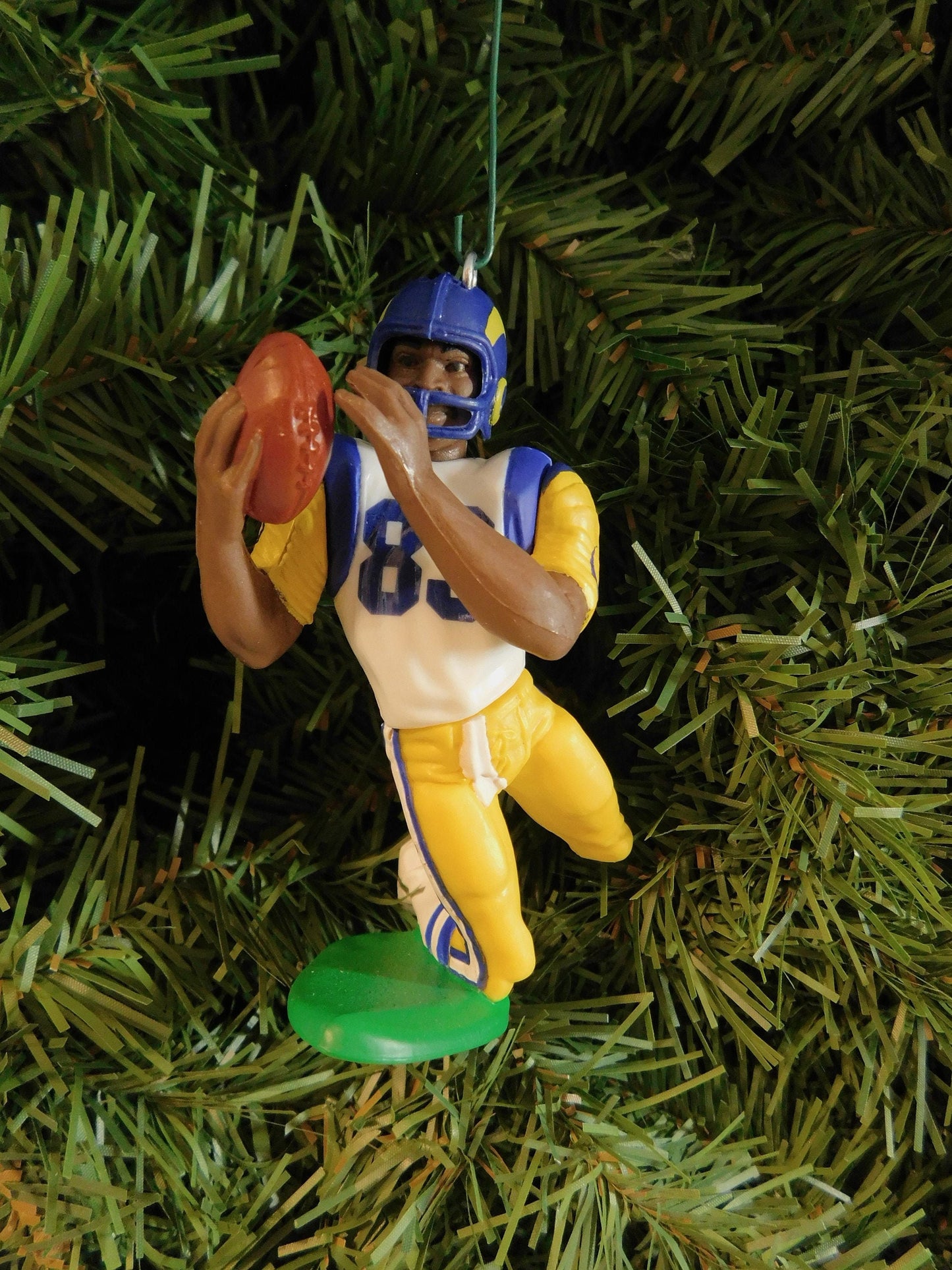 LOS ANGELES RAMS Ornament Jim Everett/Willie &quot;Flipper&quot; Anderson Christmas tree decoration nfl football unique gift idea