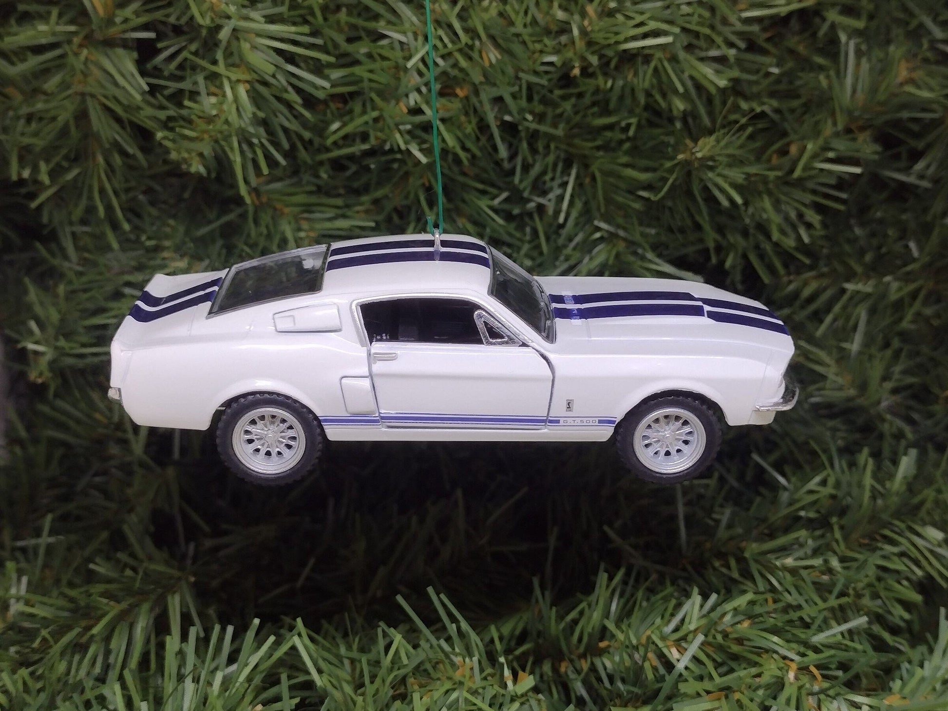 Ford Mustang Ornament Christmas Gift Idea 1967 Shelby GT 500 Fun Automotive Xmas tree Decoration 5 inches long