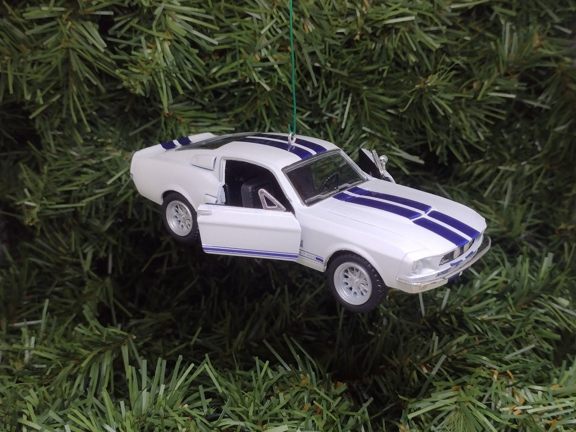 Ford Mustang Ornament Christmas Gift Idea 1967 Shelby GT 500 Fun Automotive Xmas tree Decoration 5 inches long