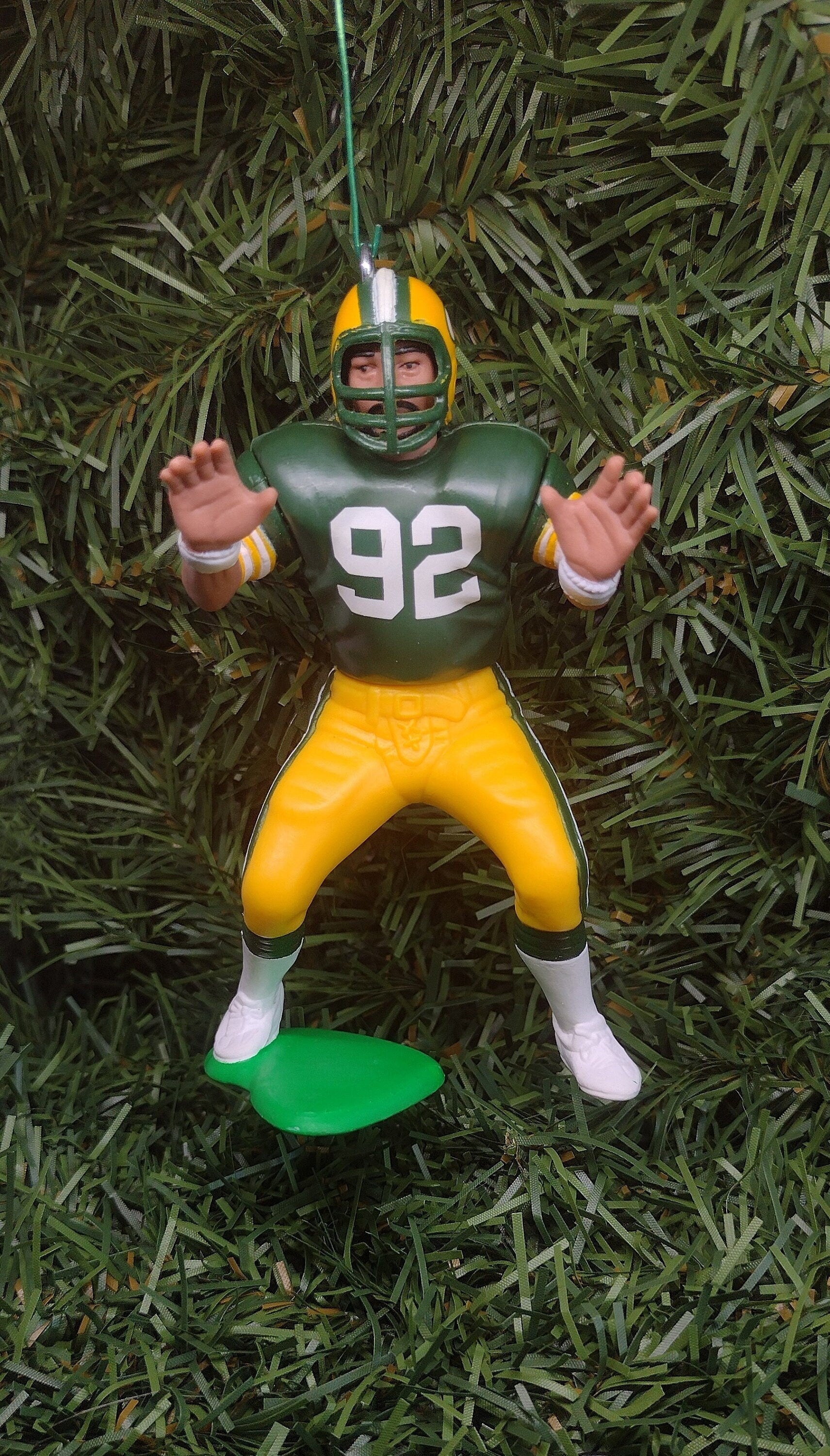 Reggie White Green Bay Packers Ornament Christmas Gift Idea Unique Xmas Tree Decoration NFL Football Figure