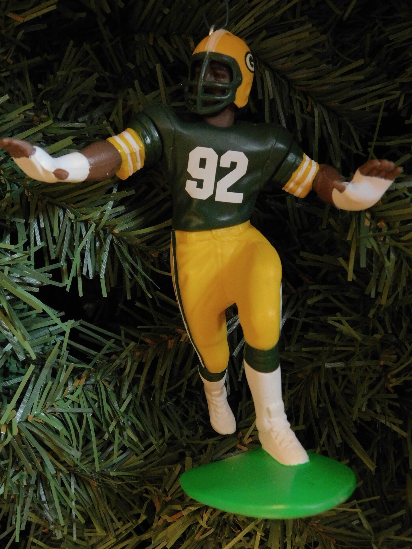 Reggie White Green Bay Packers Ornament Christmas Gift Idea Unique Xmas Tree Decoration NFL Football Figure