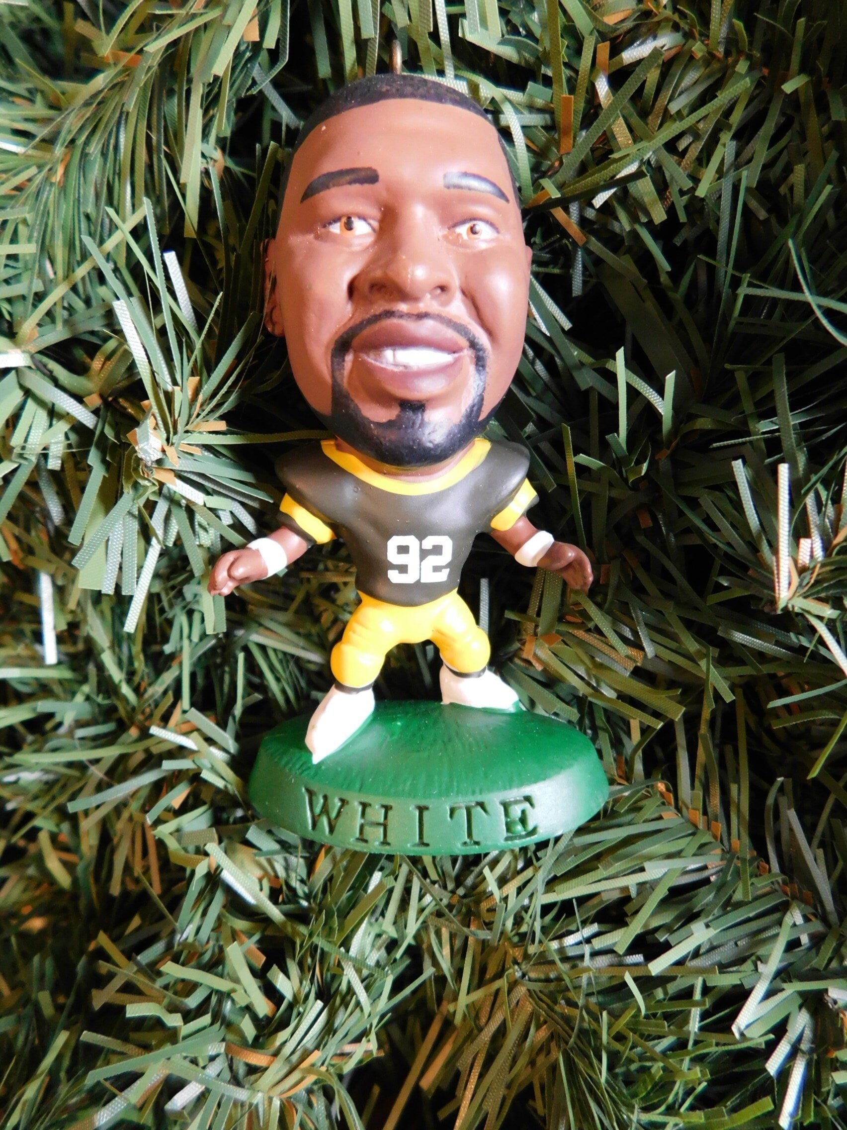 Reggie White Green Bay Packers Ornament Christmas Gift Idea Unique Xmas Tree Decoration NFL Football Figure