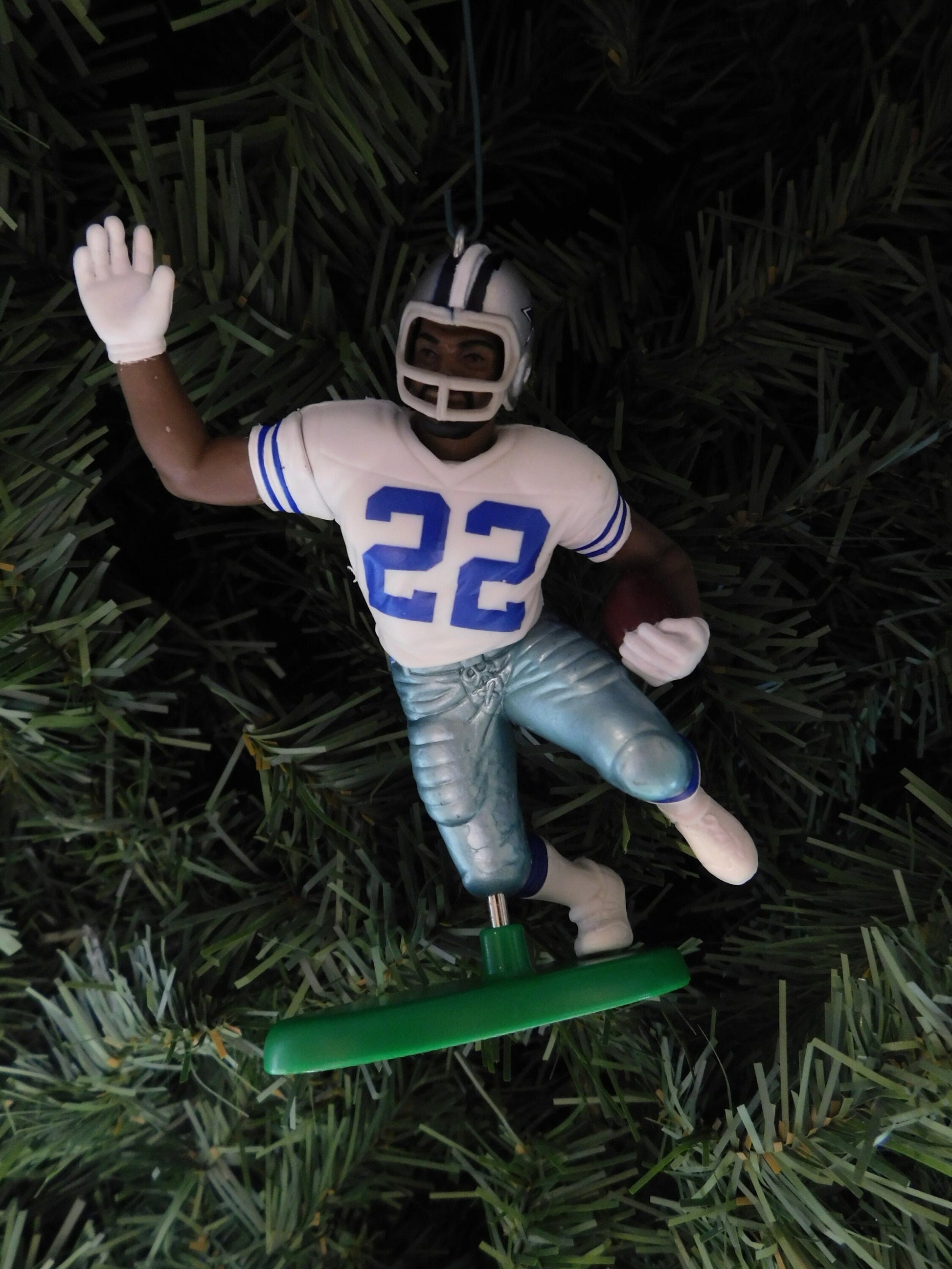 Emmitt Smith DALLAS COWBOYS Christmas tree ornament xmas NFL football figure unique gift idea