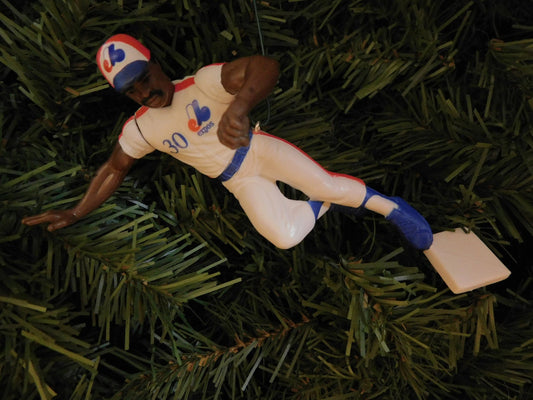 MONTREAL EXPOS Tim &quot;Rock&quot; Raines/Vladimir Guerrero/Cliff Floyd/Grissom Christmas tree ornament MLB baseball xmas figure unique gift idea