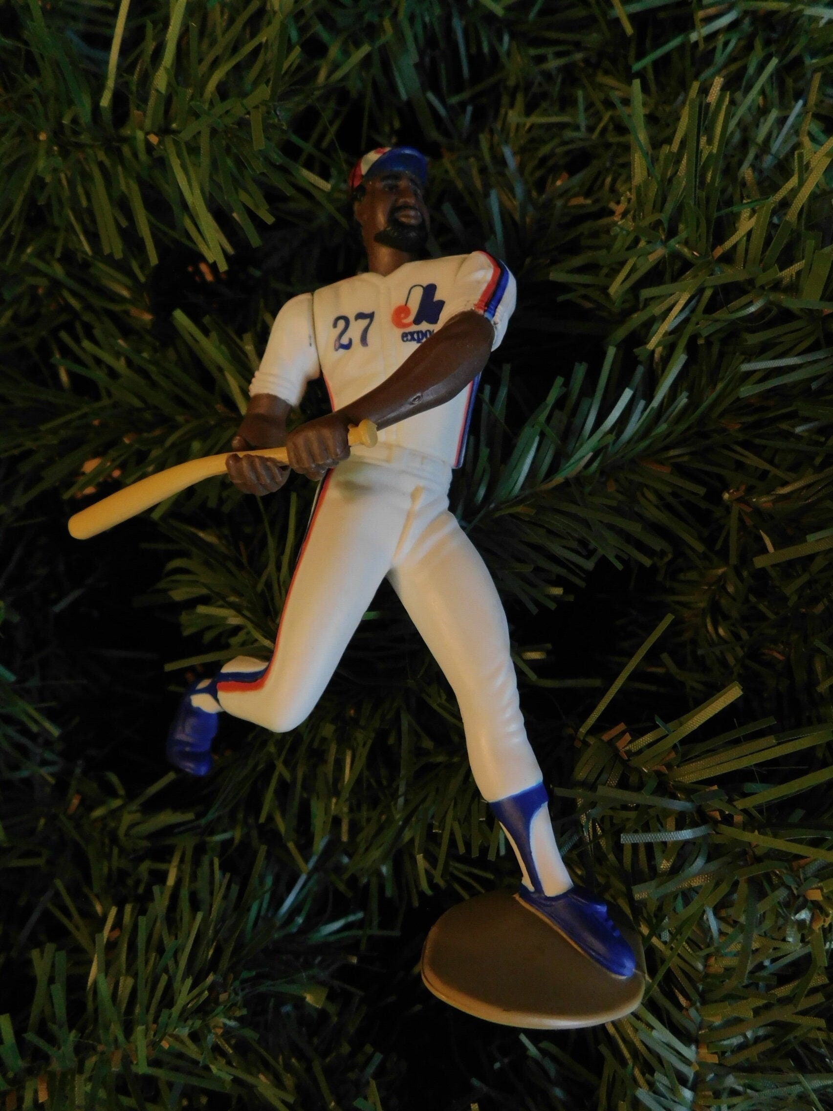 MONTREAL EXPOS Tim &quot;Rock&quot; Raines/Vladimir Guerrero/Cliff Floyd/Grissom Christmas tree ornament MLB baseball xmas figure unique gift idea