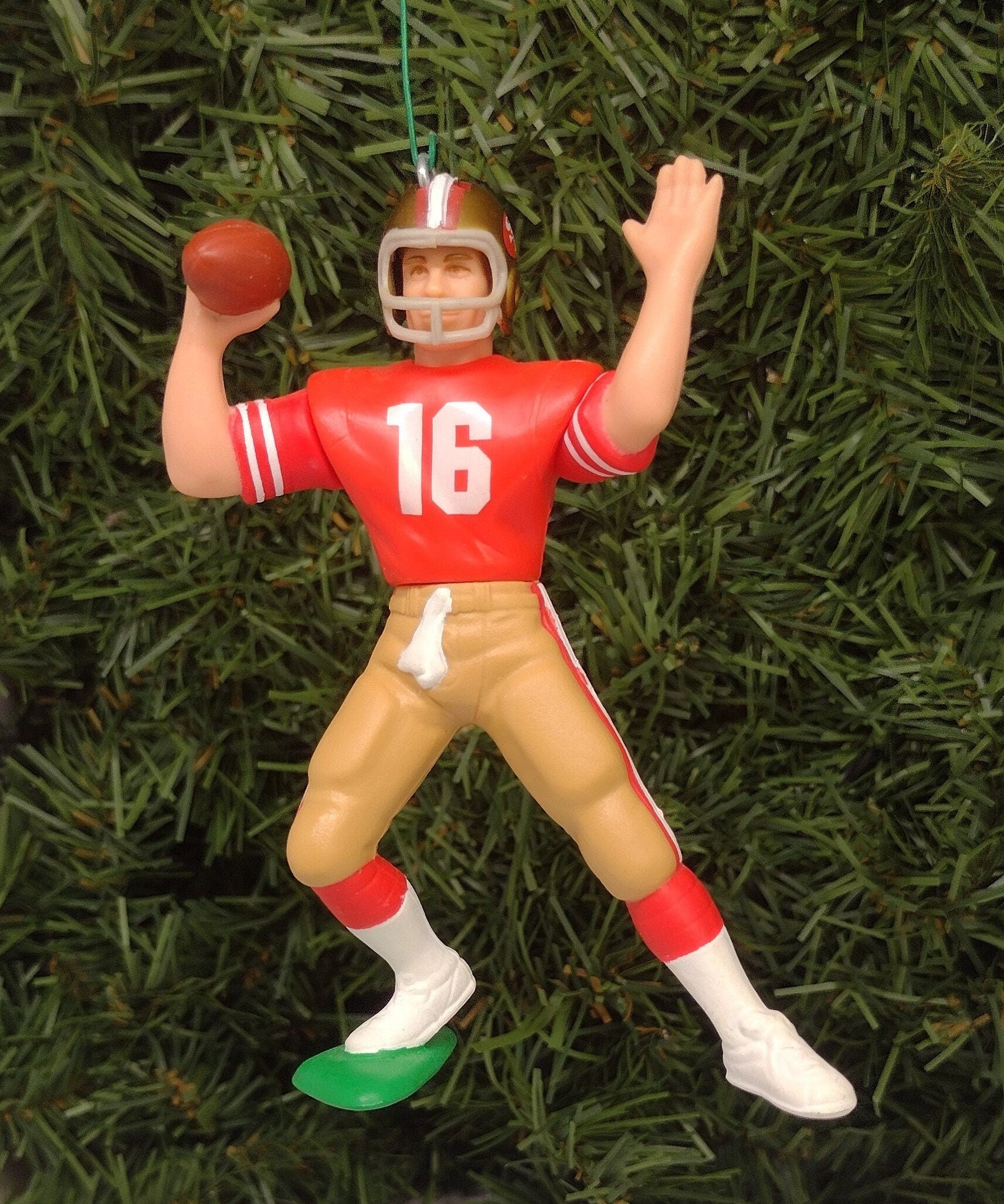 Joe Montana SAN FRANCISCO 49ERS Ornament Christmas Tree Decoration NFL football unique gift idea