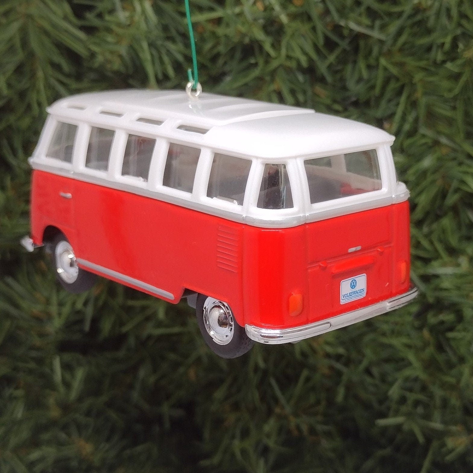 VW Bus Ornament 23 Window Samba Christmas tree decoration fun automotive gift for car enthusiast Volkswagen unique xmas idea