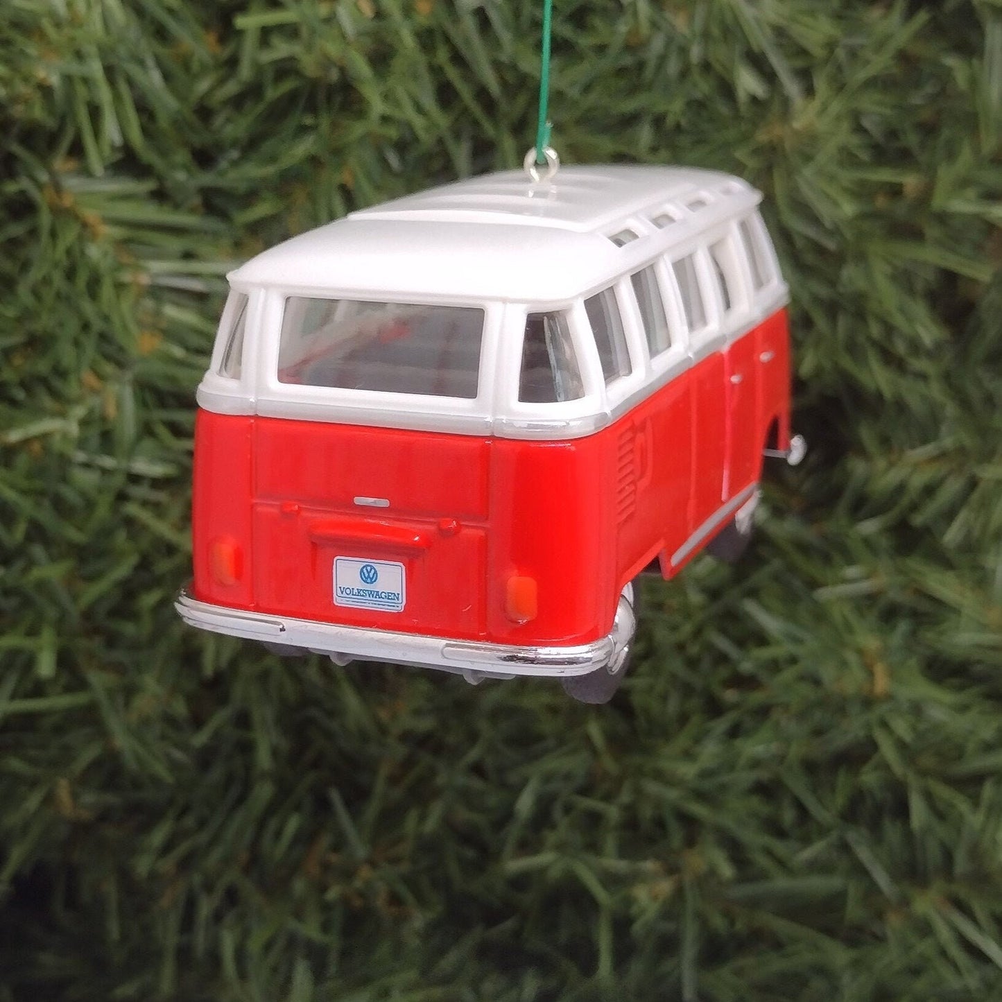 VW Bus Ornament 23 Window Samba Christmas tree decoration fun automotive gift for car enthusiast Volkswagen unique xmas idea