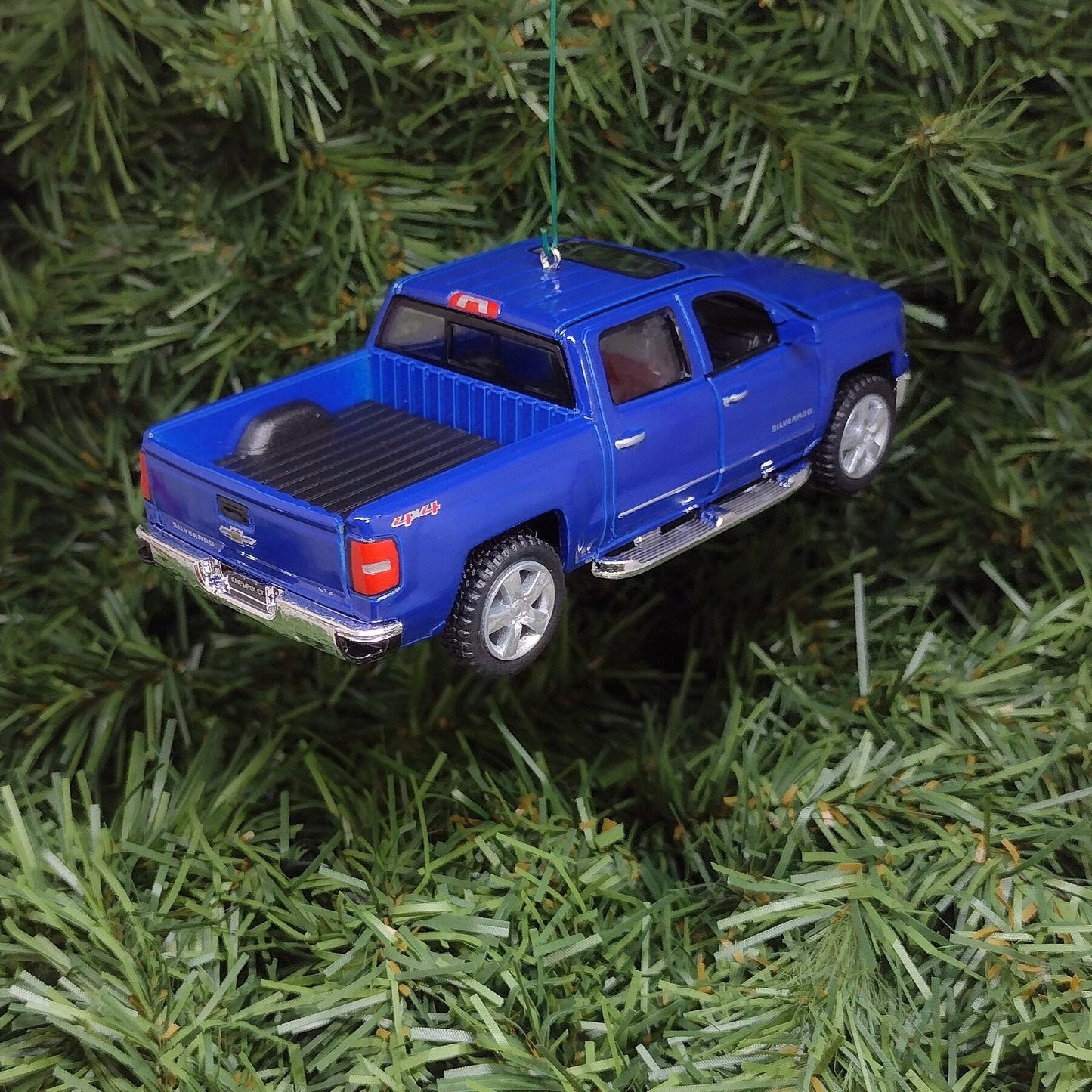 Chevy Silverado Ornament Christmas Tree Decoration Fun Automotive Xmas Gift Idea 5 inches long Chevrolet pickup truck