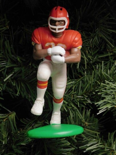 KANSAS CITY CHIEFS Christmas tree ornaments Neil Smith/Dale Carter/Marcus Allen/Elvis Grbac/Willie Davis xmas nfl football figure gift