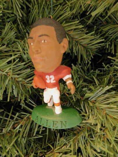 KANSAS CITY CHIEFS Christmas tree ornaments Neil Smith/Dale Carter/Marcus Allen/Elvis Grbac/Willie Davis xmas nfl football figure gift