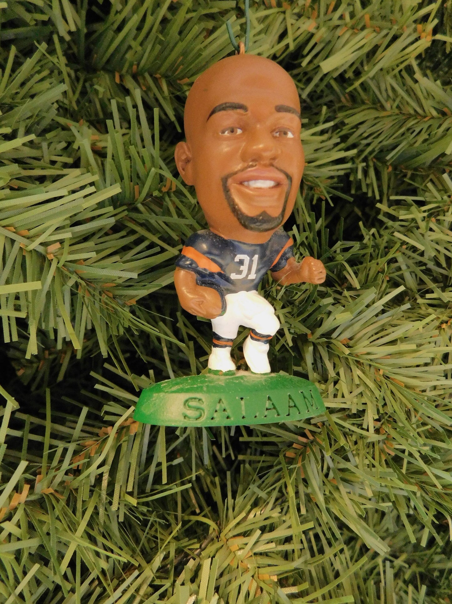 CHICAGO BEARS Christmas ornaments Mike Tomczak/Rashaan Salaam/Neal Anderson/Chris Zorich xmas tree nfl football unique gift idea