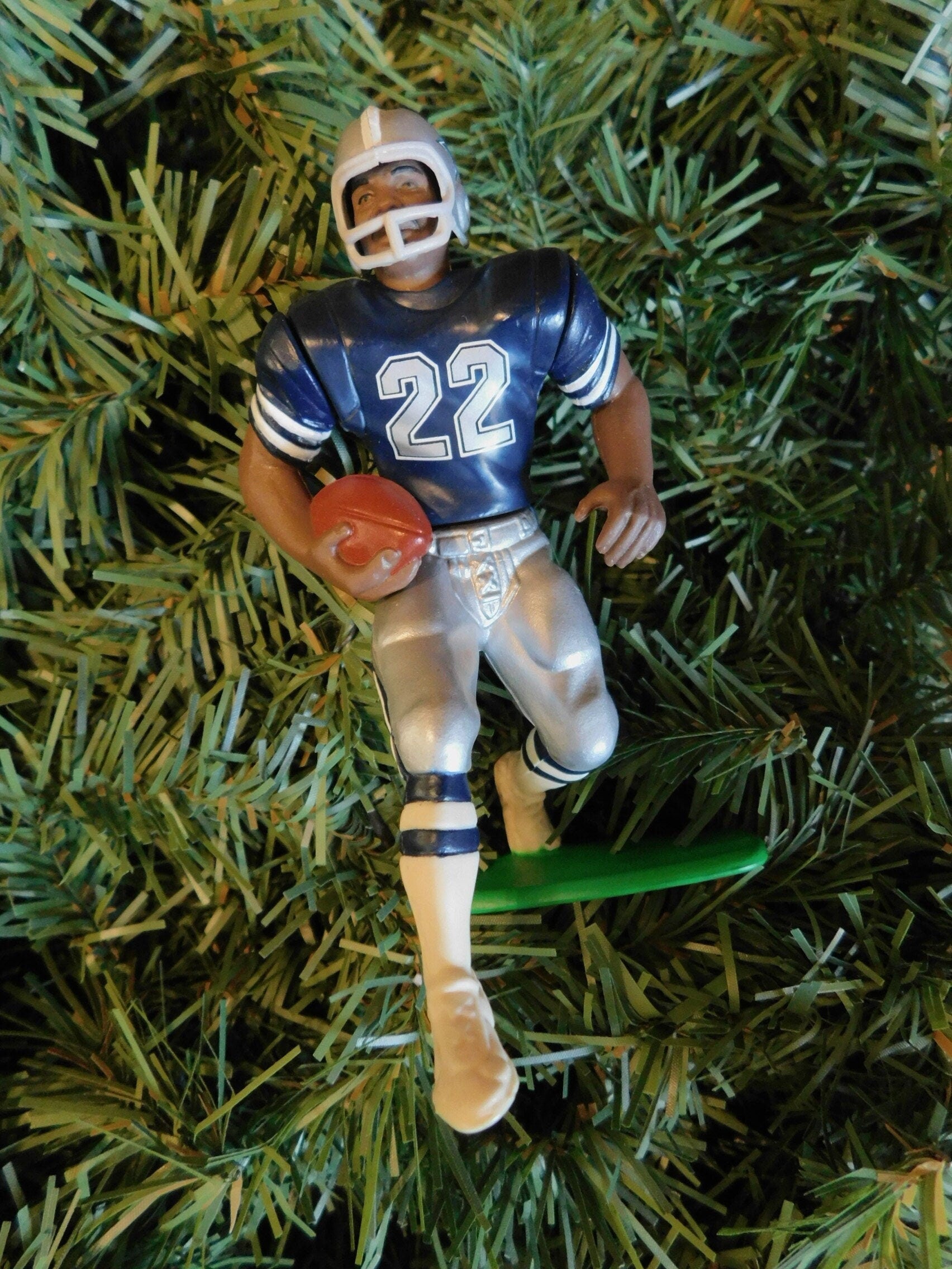 Emmitt Smith DALLAS COWBOYS Christmas tree ornament xmas NFL football figure unique gift idea