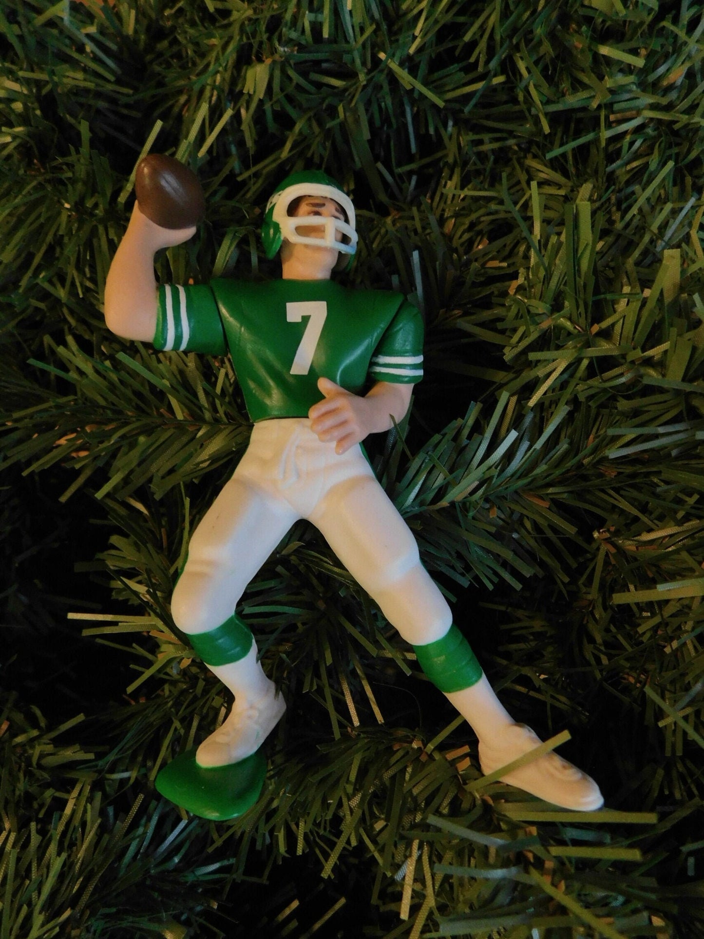 NEW YORK JETS Christmas ornament Wayne Chrebet/Keyshawn Johnson/Boomer Esiason/Vinny Testaverde xmas tree nfl football figure