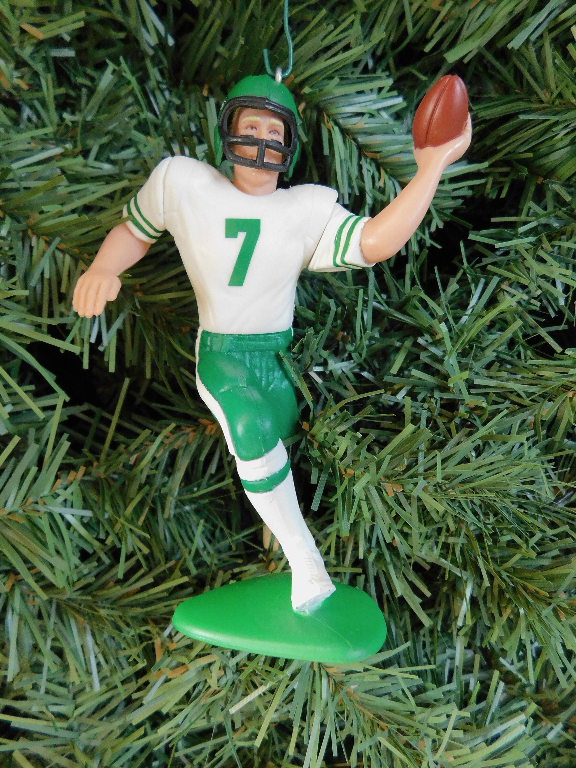 NEW YORK JETS Christmas ornament Wayne Chrebet/Keyshawn Johnson/Boomer Esiason/Vinny Testaverde xmas tree nfl football figure