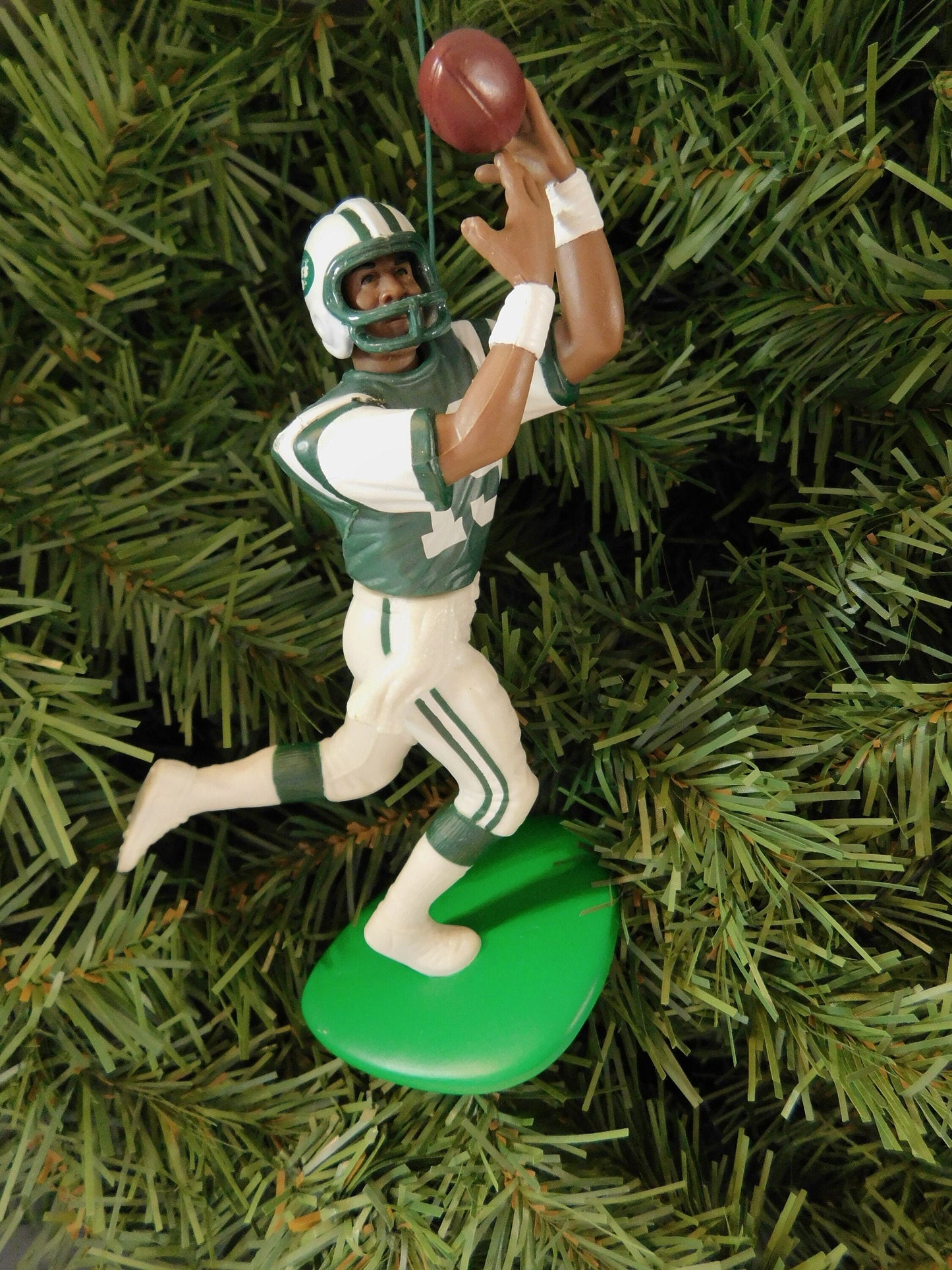 NEW YORK JETS Christmas ornament Wayne Chrebet/Keyshawn Johnson/Boomer Esiason/Vinny Testaverde xmas tree nfl football figure