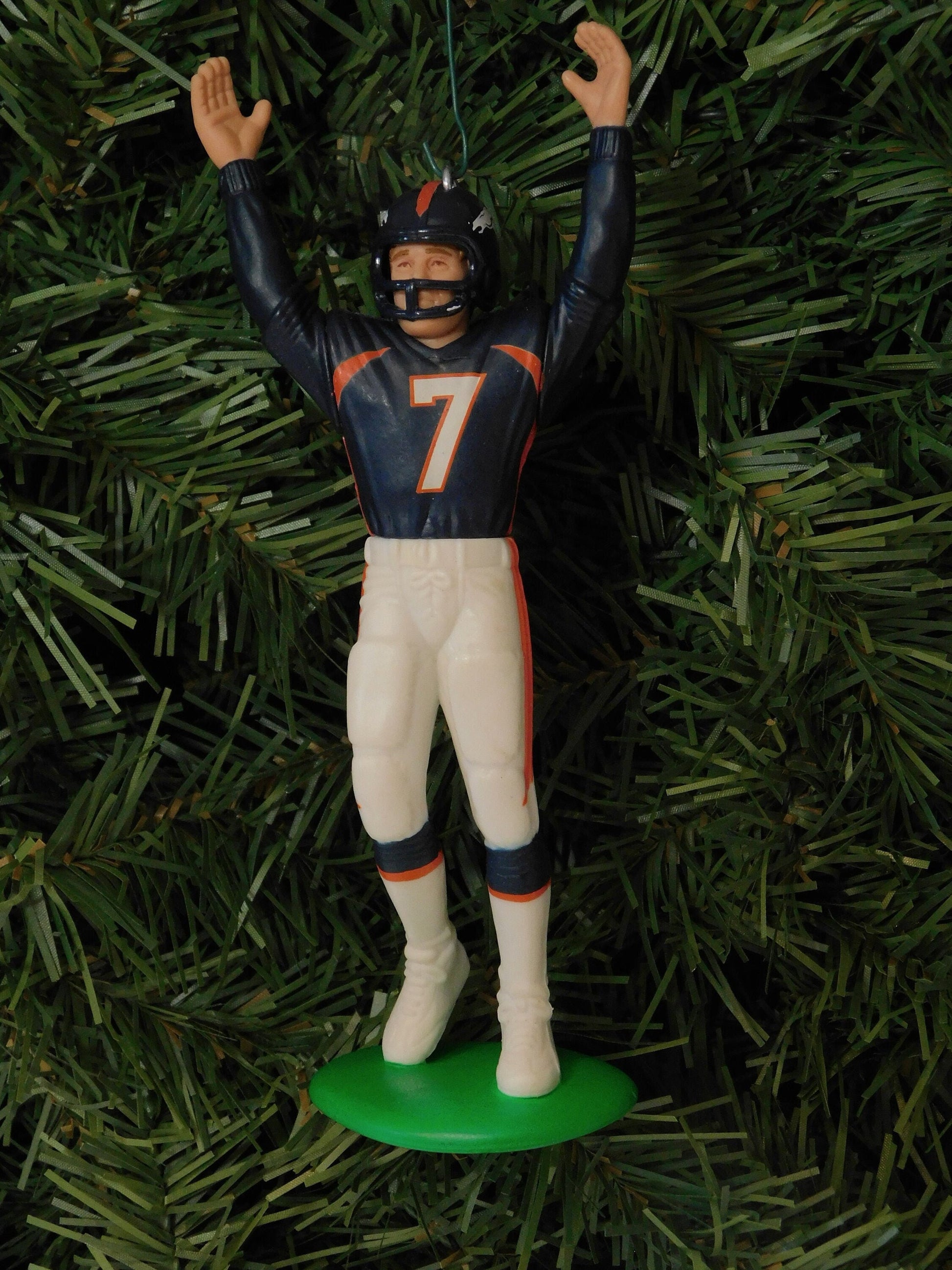 John Elway DENVER BRONCOS Christmas tree ornament xmas NFL football figure unique gift idea