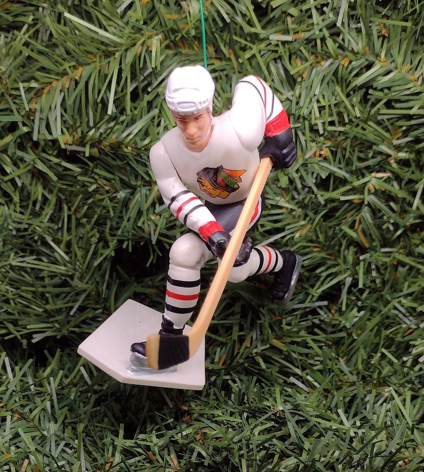 CHICAGO BLACKHAWKS Ornament Chris Chelios Jeremy Roenick Christmas Tree Decoration NHL Hockey Unique Gift Idea