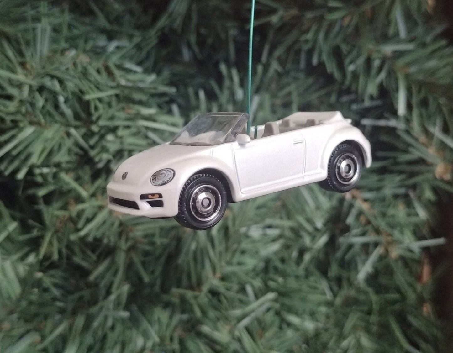 VW Beetle convertible Christmas ornament fun automotive gift idea for car enthusiast /man cave tree Volkswagon unique xmas idea