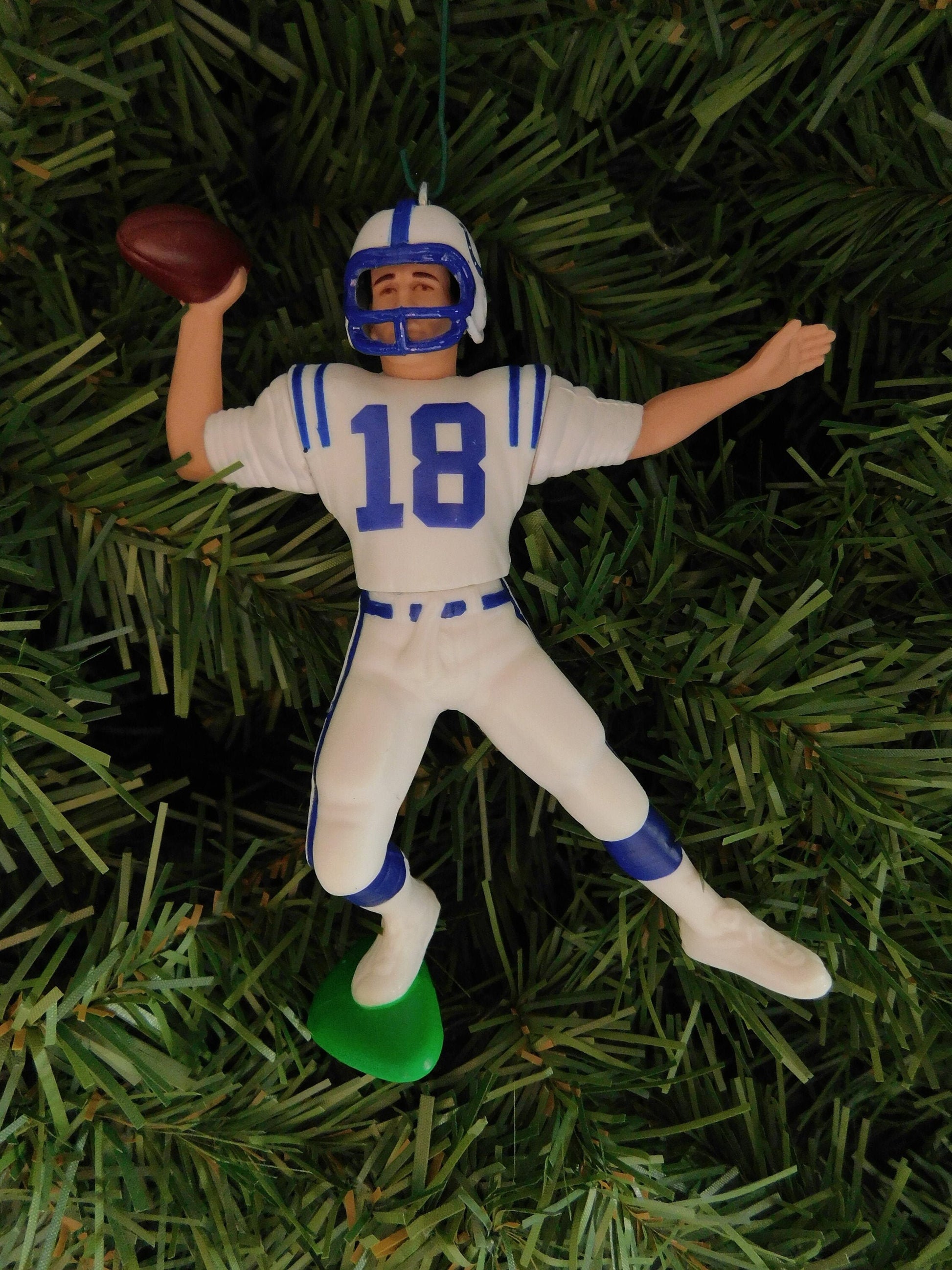 Peyton Manning INDIANAPOLIS COLTS Christmas tree ornament xmas NFL football figure unique gift idea