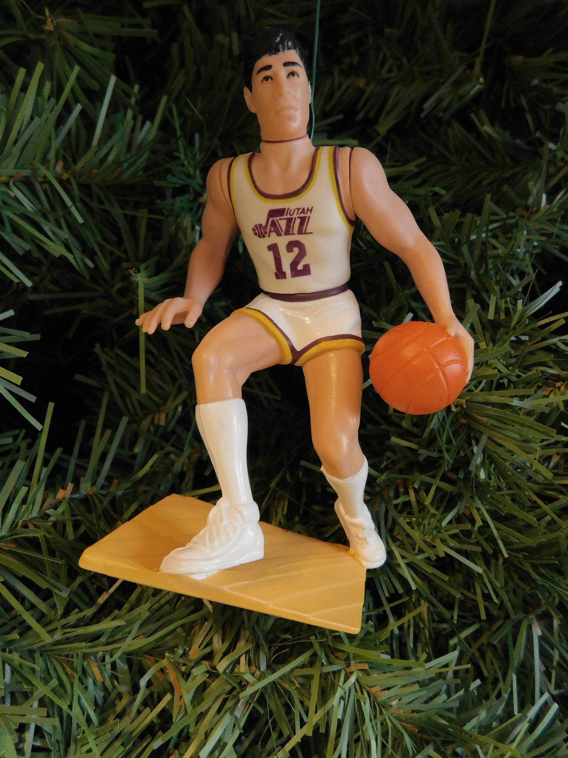 UTAH JAZZ Christmas tree ornaments Karl Malone/John Stockton xmas NBA basketball figure unique gift idea