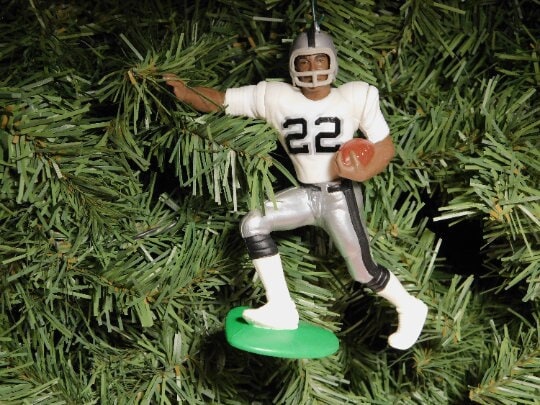 OAKLAND RAIDERS Christmas tree ornament Napoleon Kaufman/Terry McDaniel/Jeff George/Rocket Ismail nfl football figure Las Vegas