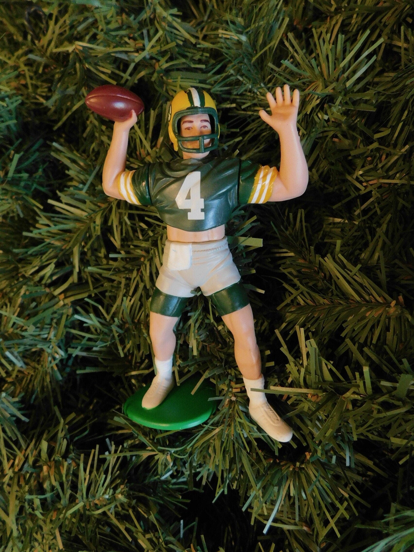 Brett Favre GREEN BAY PACKERS Christmas tree ornament xmas nfl football unique gift idea