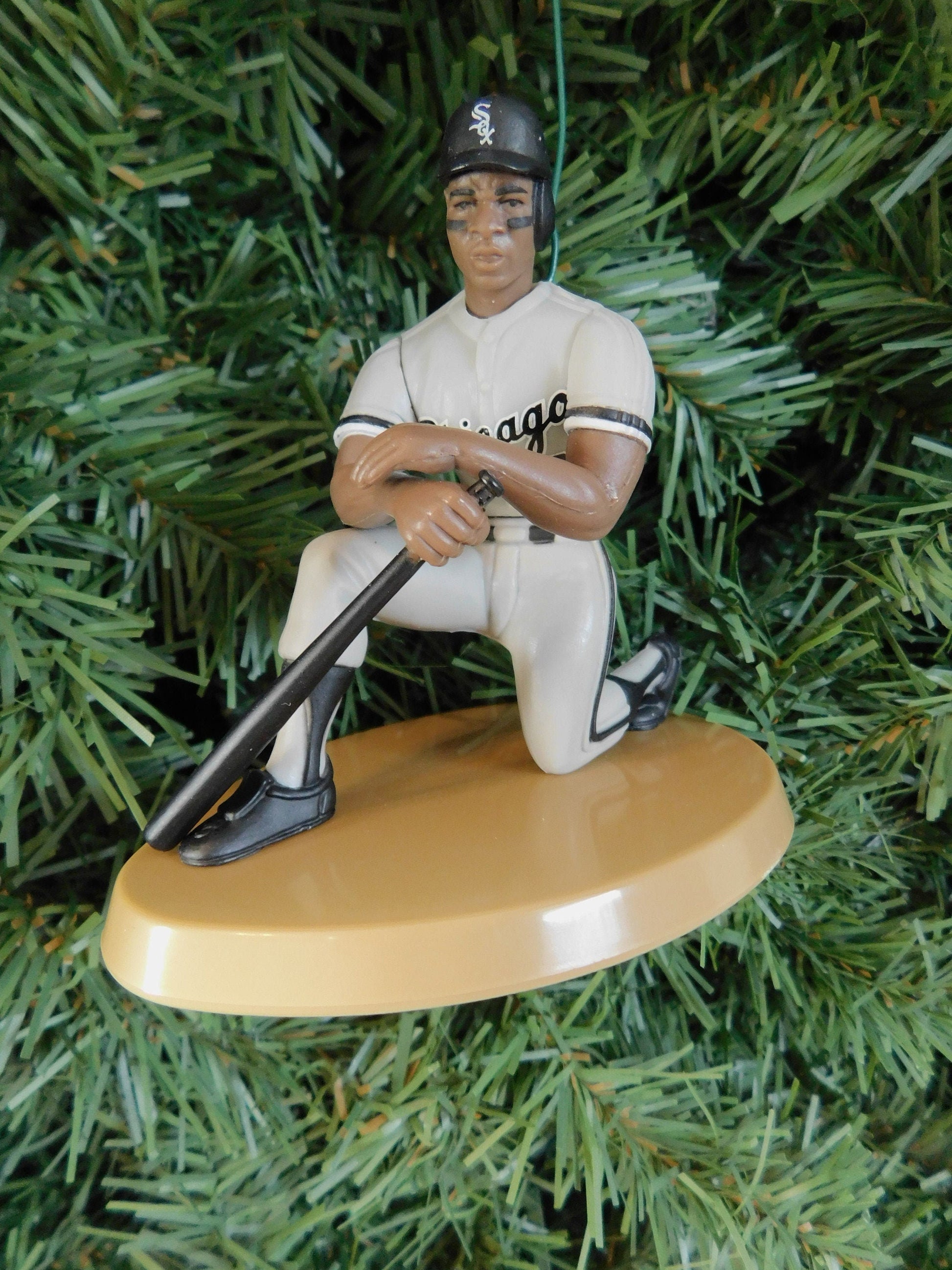 CHICAGO WHITE SOX Ornaments Magglio Ordonez/Jack Mcdowell/Carlton Fisk/Robin Ventura/Ozzie Guillen Christmas tree decoration